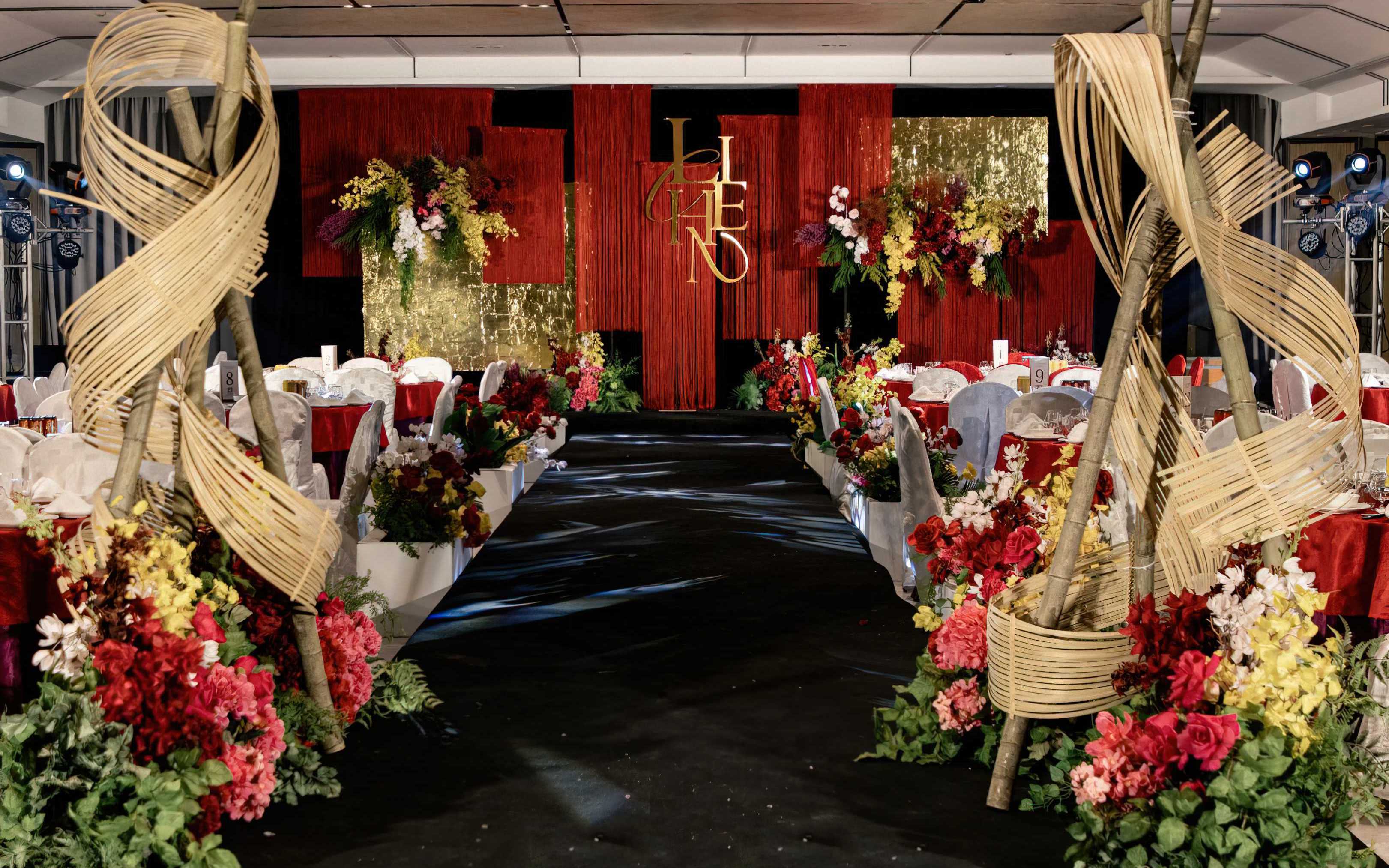 紅黑金主題婚禮