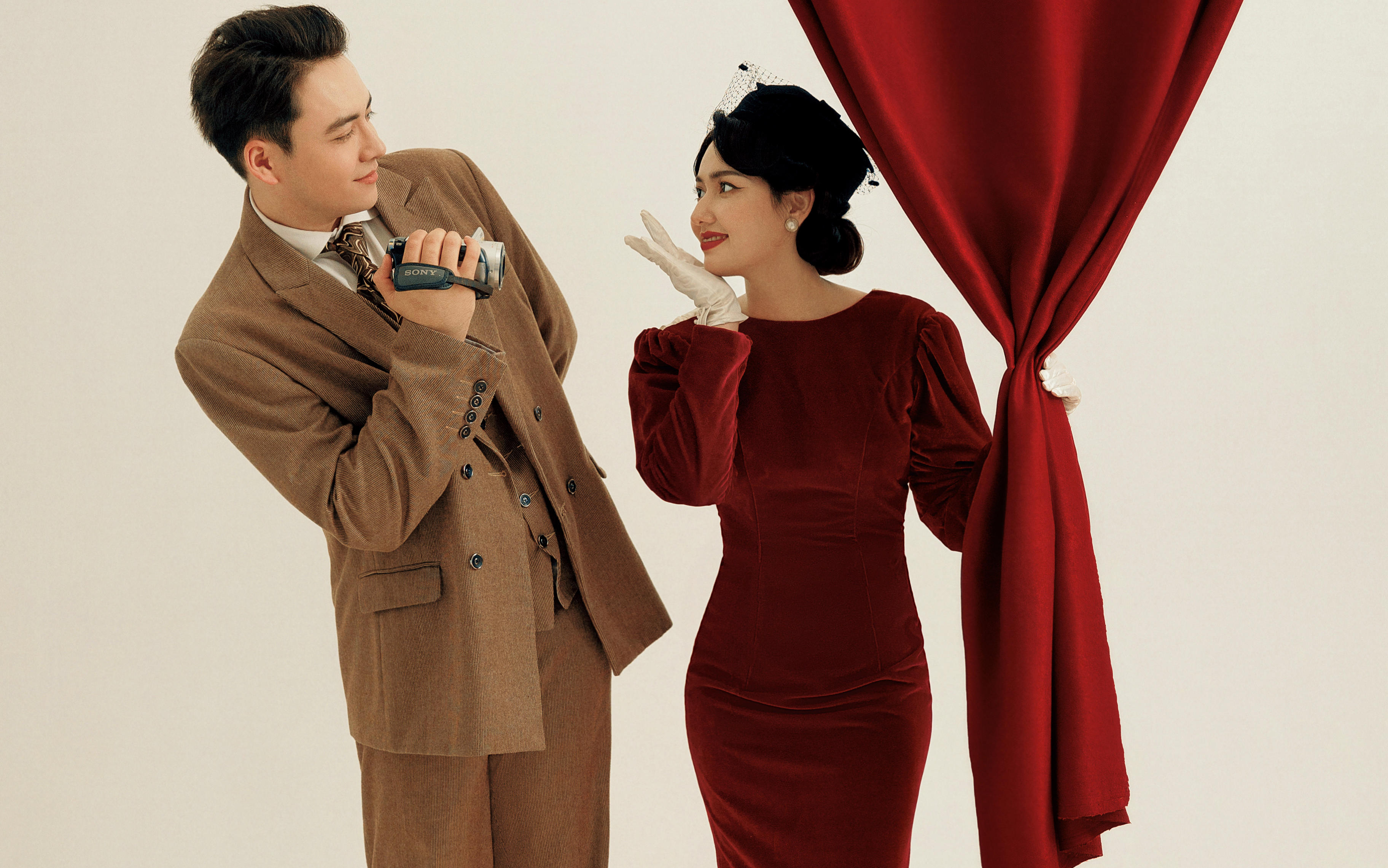 干净又带仪式感轻复古婚纱照