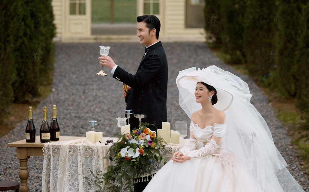 胶片质感的松弛感婚纱照