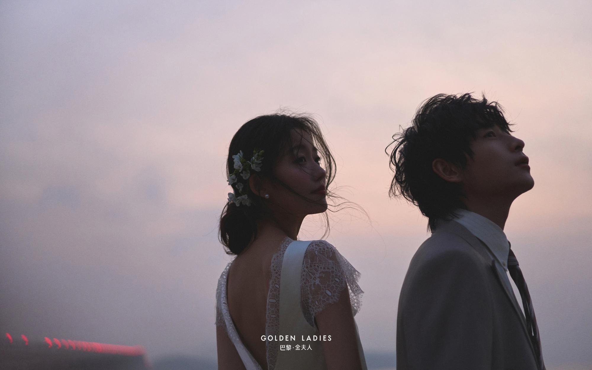 在影像里看一场无声而浪漫的晚霞💫浪漫氛围婚纱照