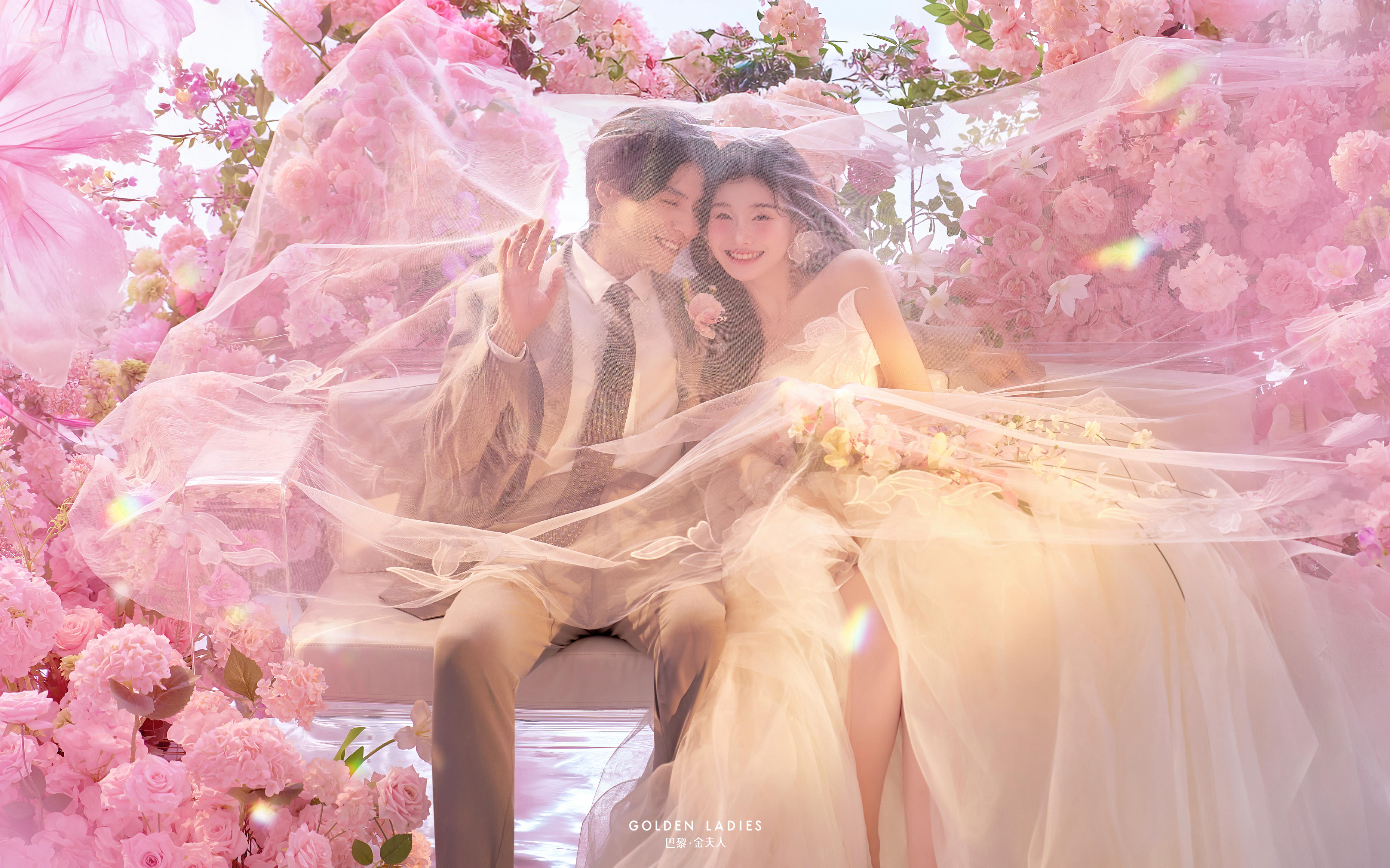 美出新高度🌸浪漫到心巴上的花神婚纱照~