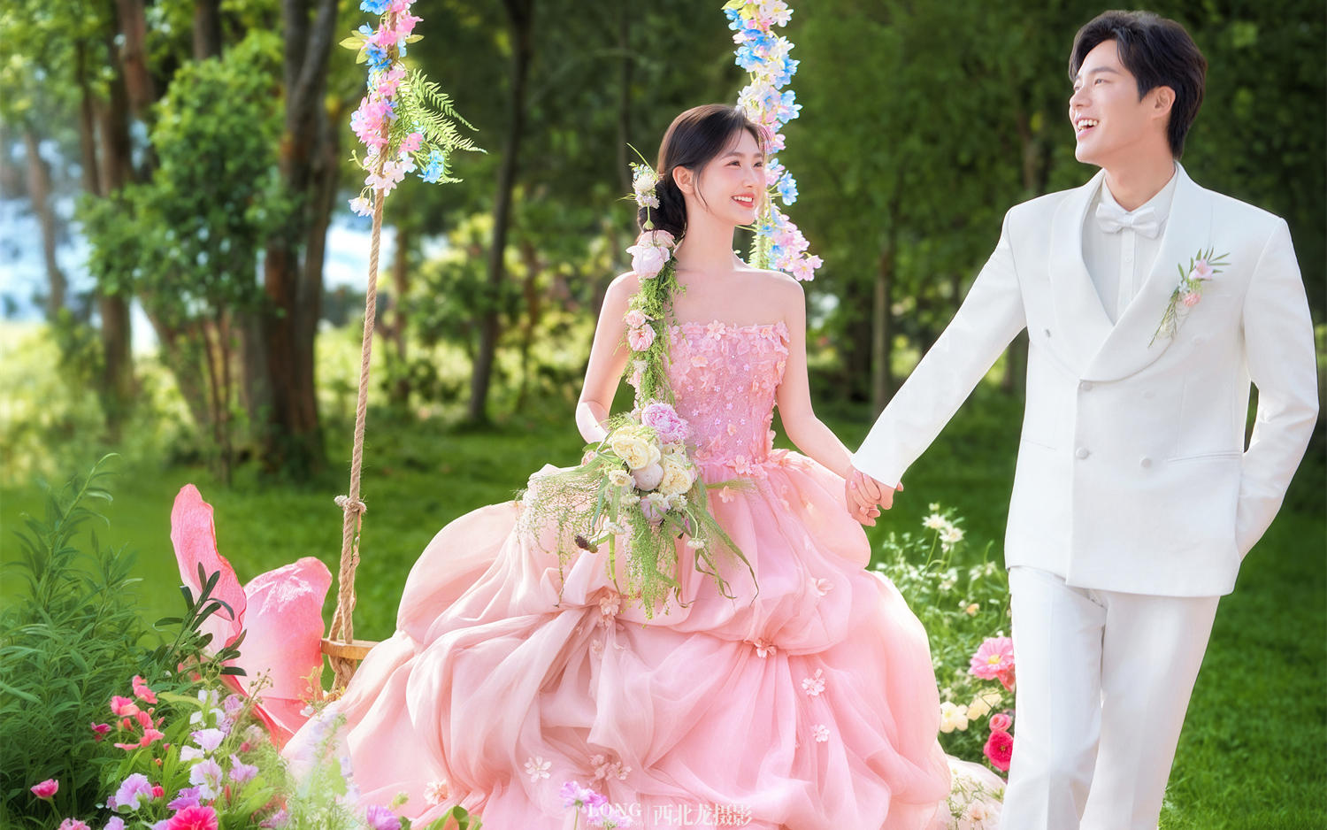 好爱春日感森系婚纱照啊💐清新甜美太浪漫了