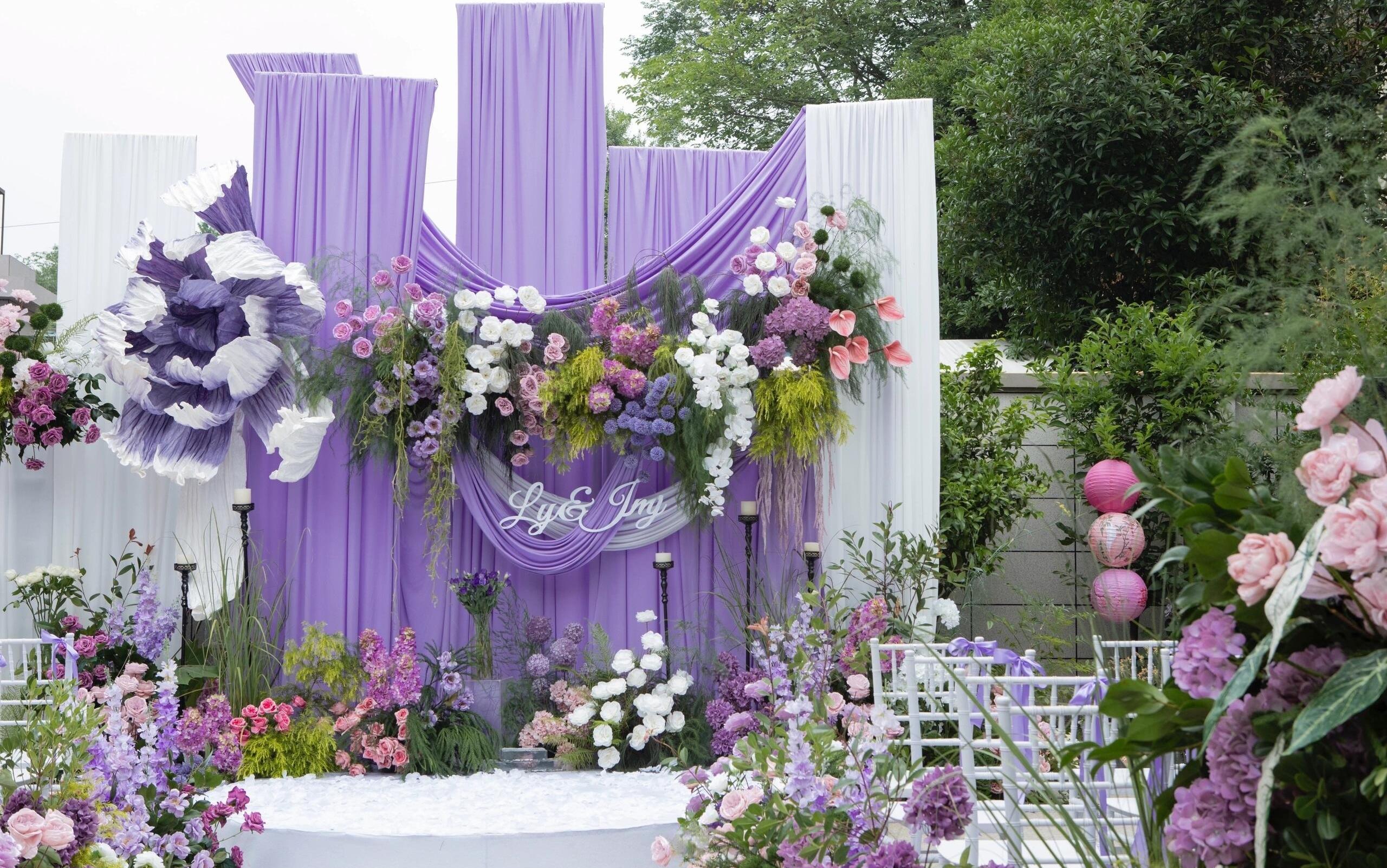 ??夢幻浪漫紫色系婚禮