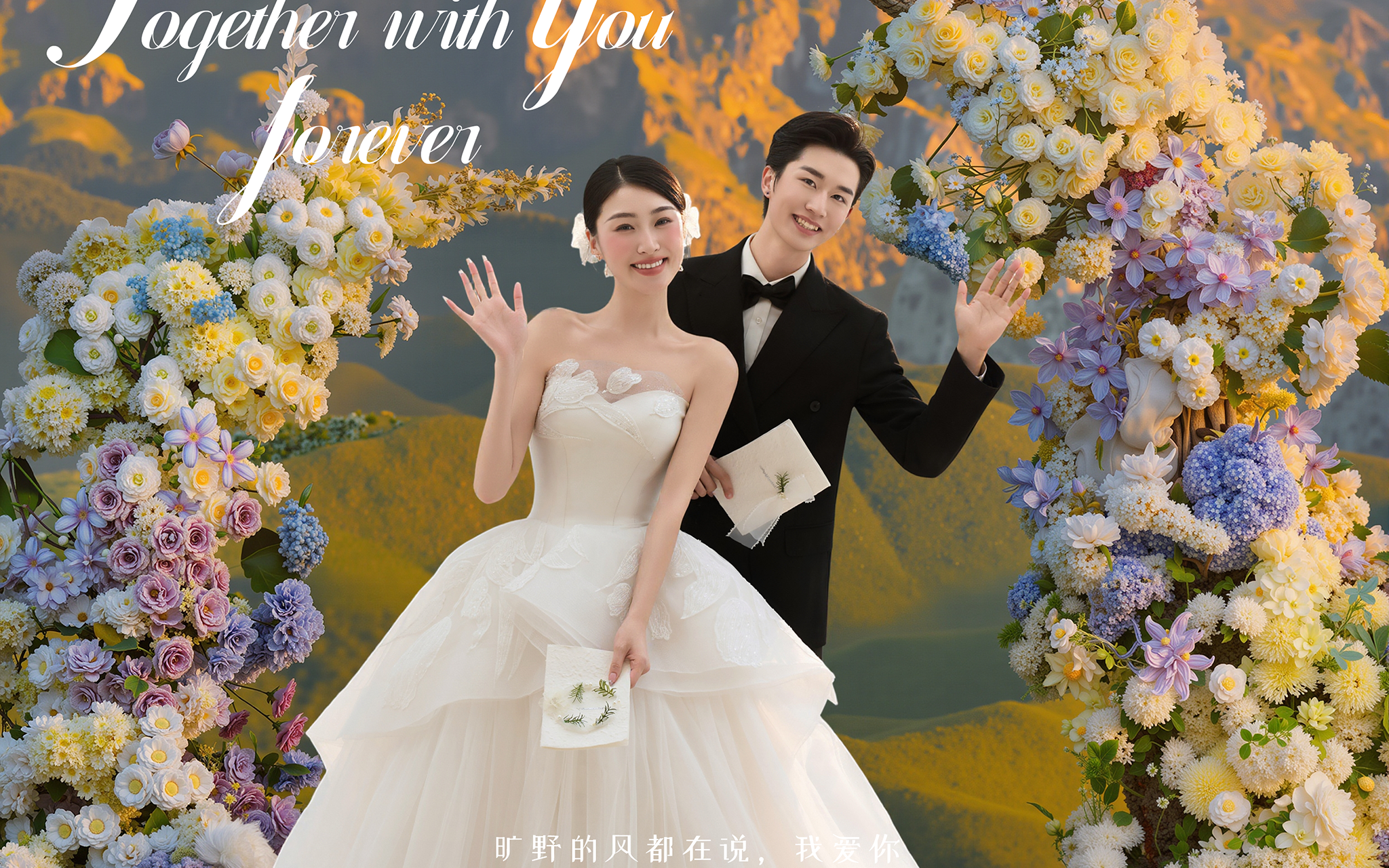 目的地婚纱照，梦中的婚礼 美丽画面永恒瞬间，