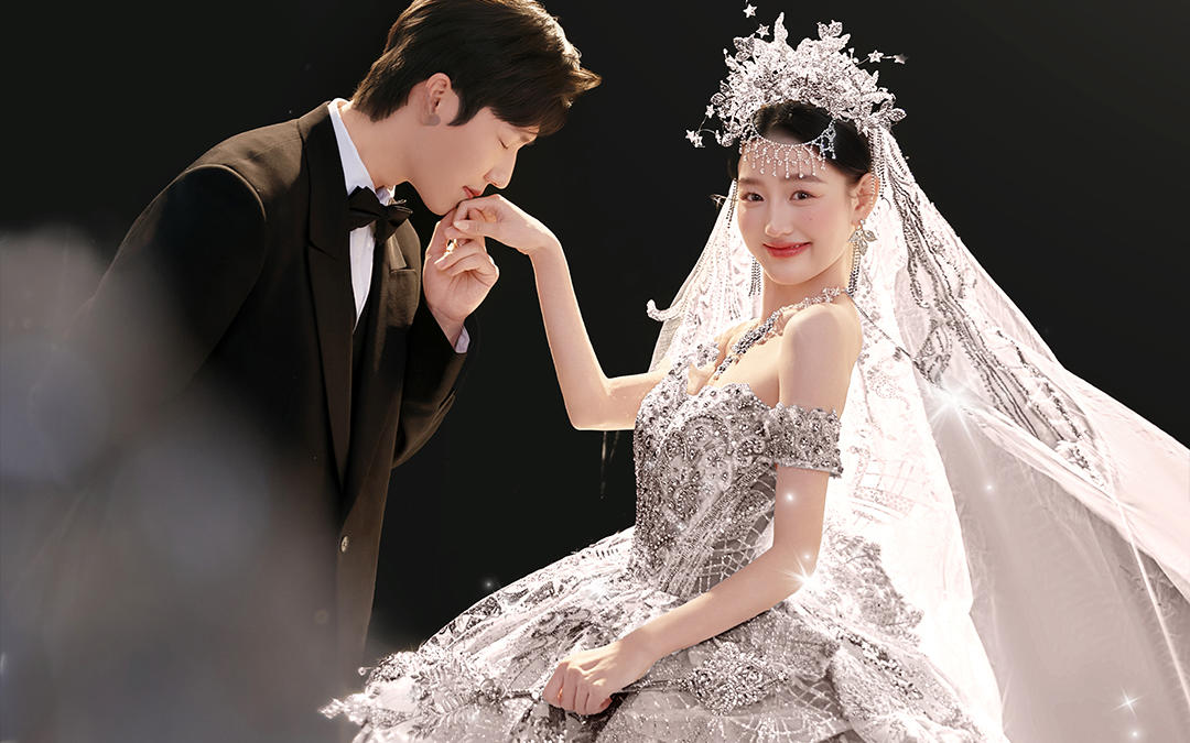 【華冕綺夢】黑背景主紗婚紗照爆閃爆出片