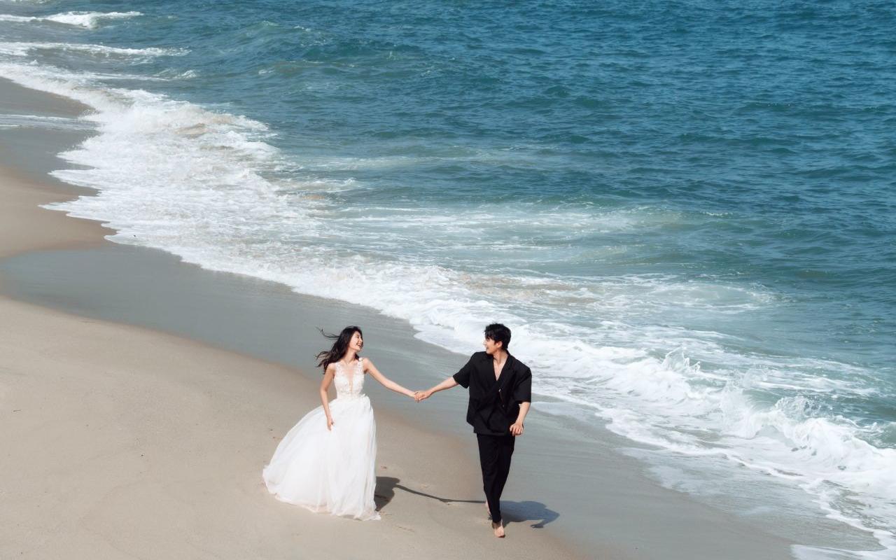 不踩雷的海边婚纱照，出片率简直不要太高