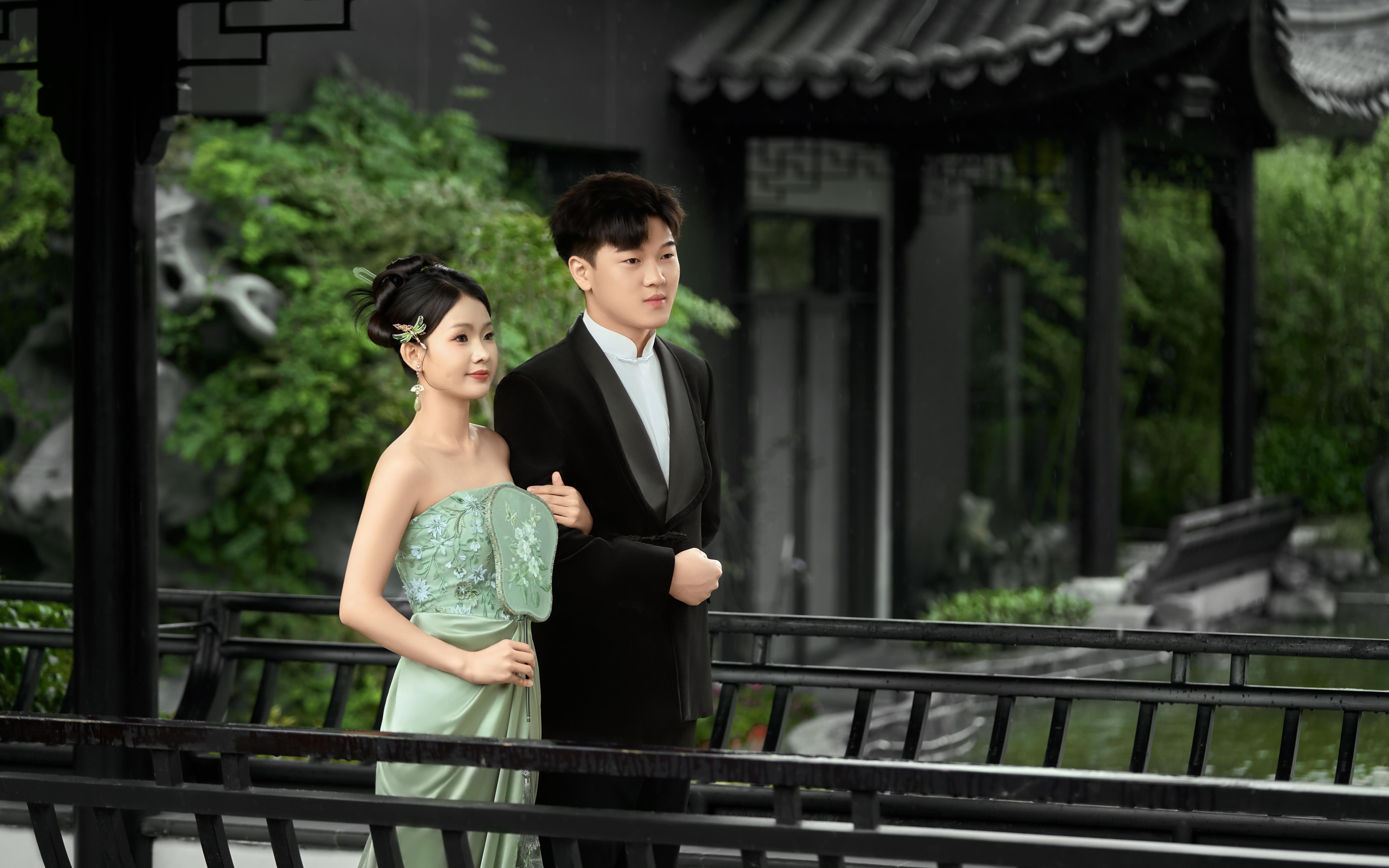 不用去江南也能拍的园林婚纱照📸