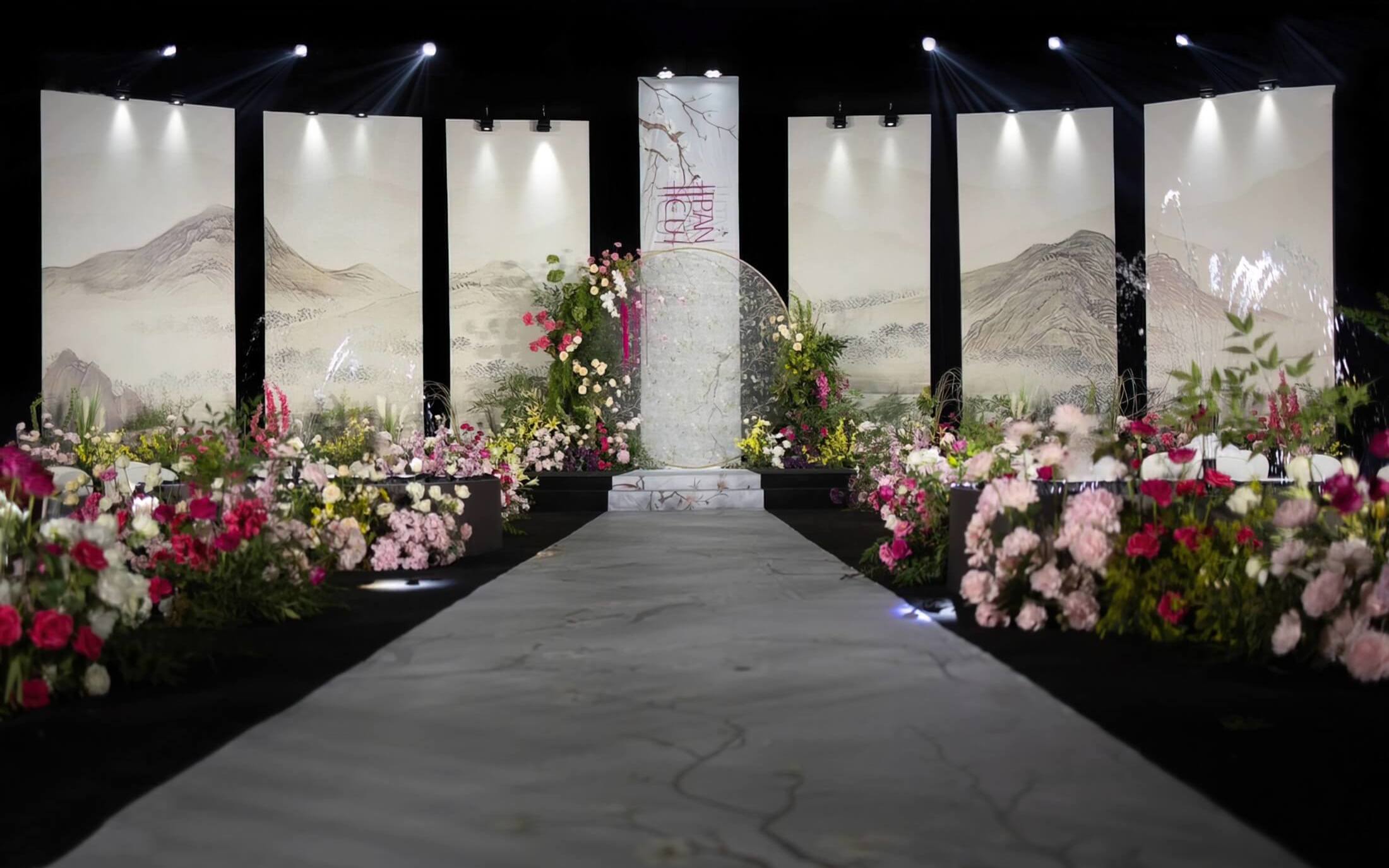 香檳色水墨典雅新中式婚禮