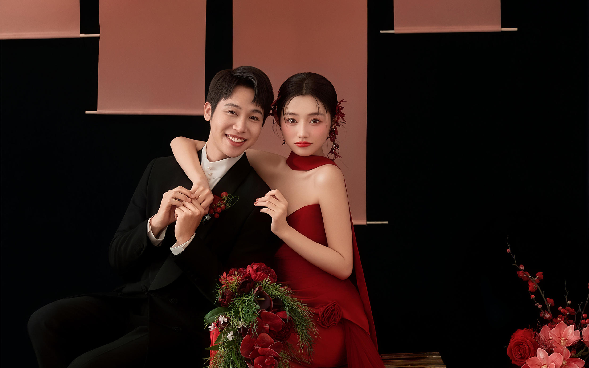 不摆拍的新中式喜嫁婚纱照‼️鲜活力直接溢出