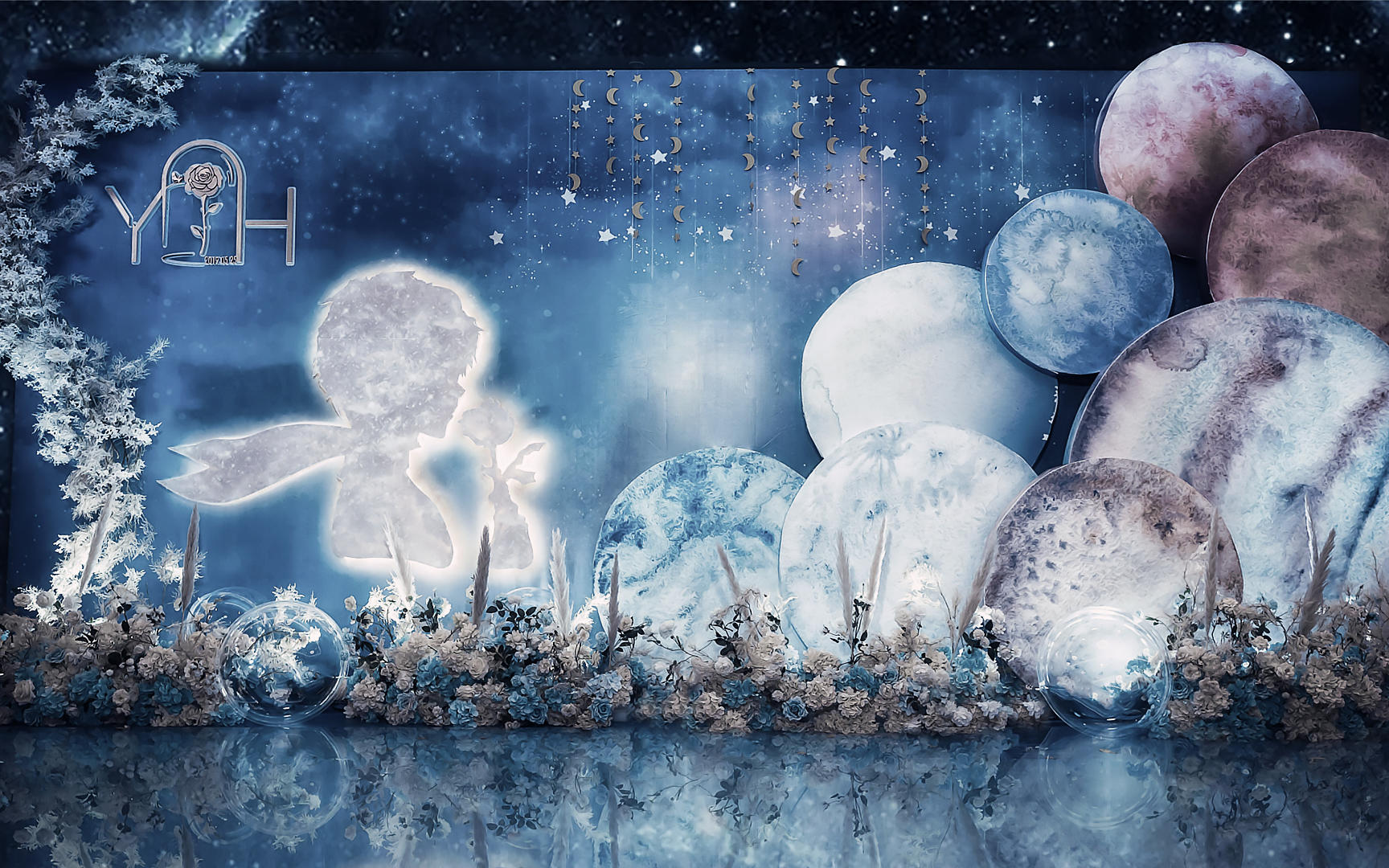 【艾尚你】蓝色系  浪漫星空系列婚礼