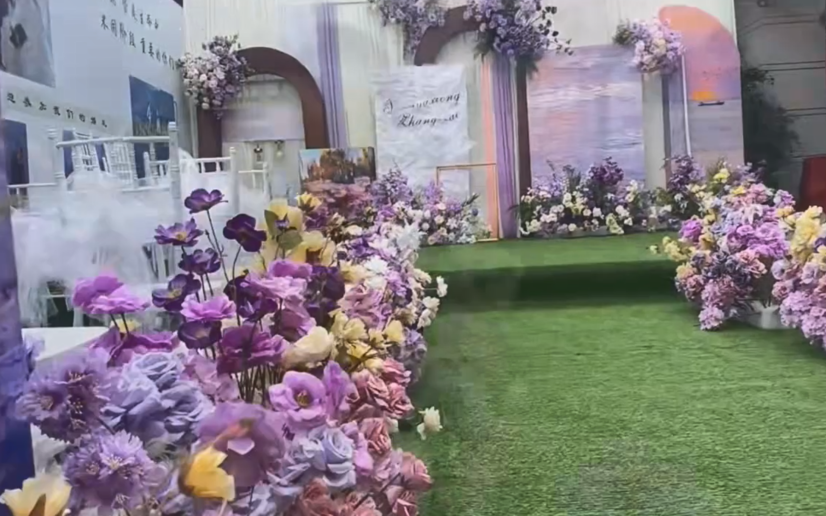 莫奈风婚礼现场，把花园搬进婚礼现场！