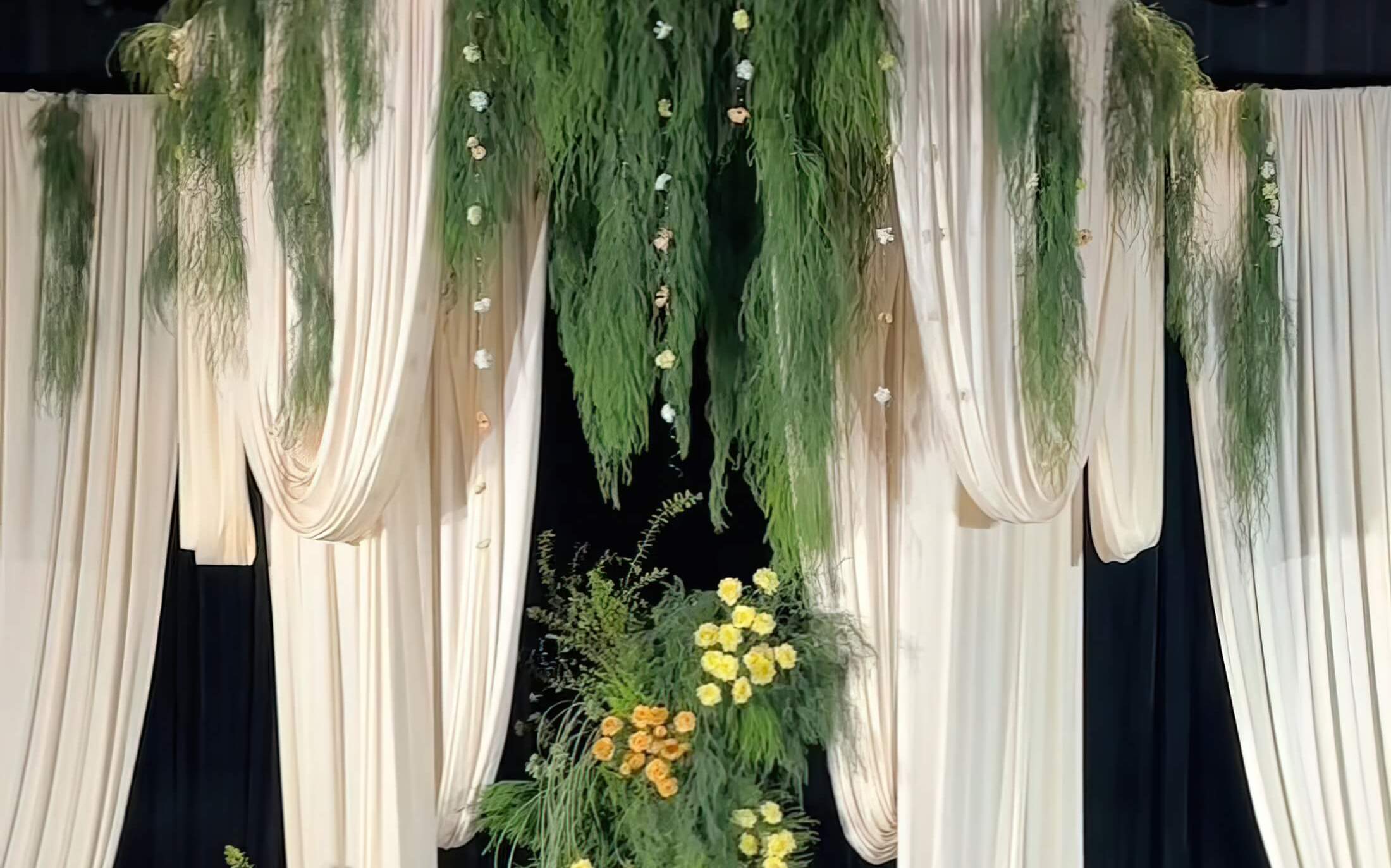 香槟绿色韩式野生自然系婚礼