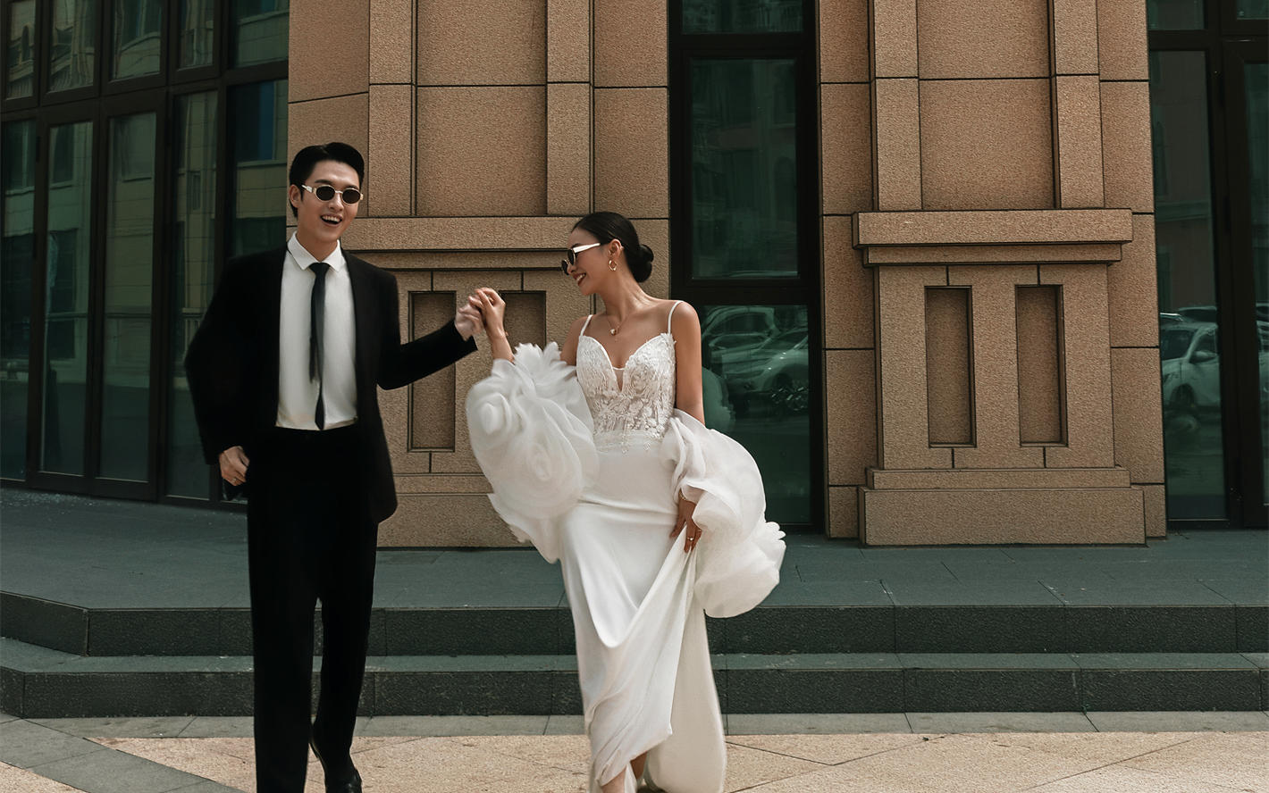 充滿生命力的街拍婚紗照