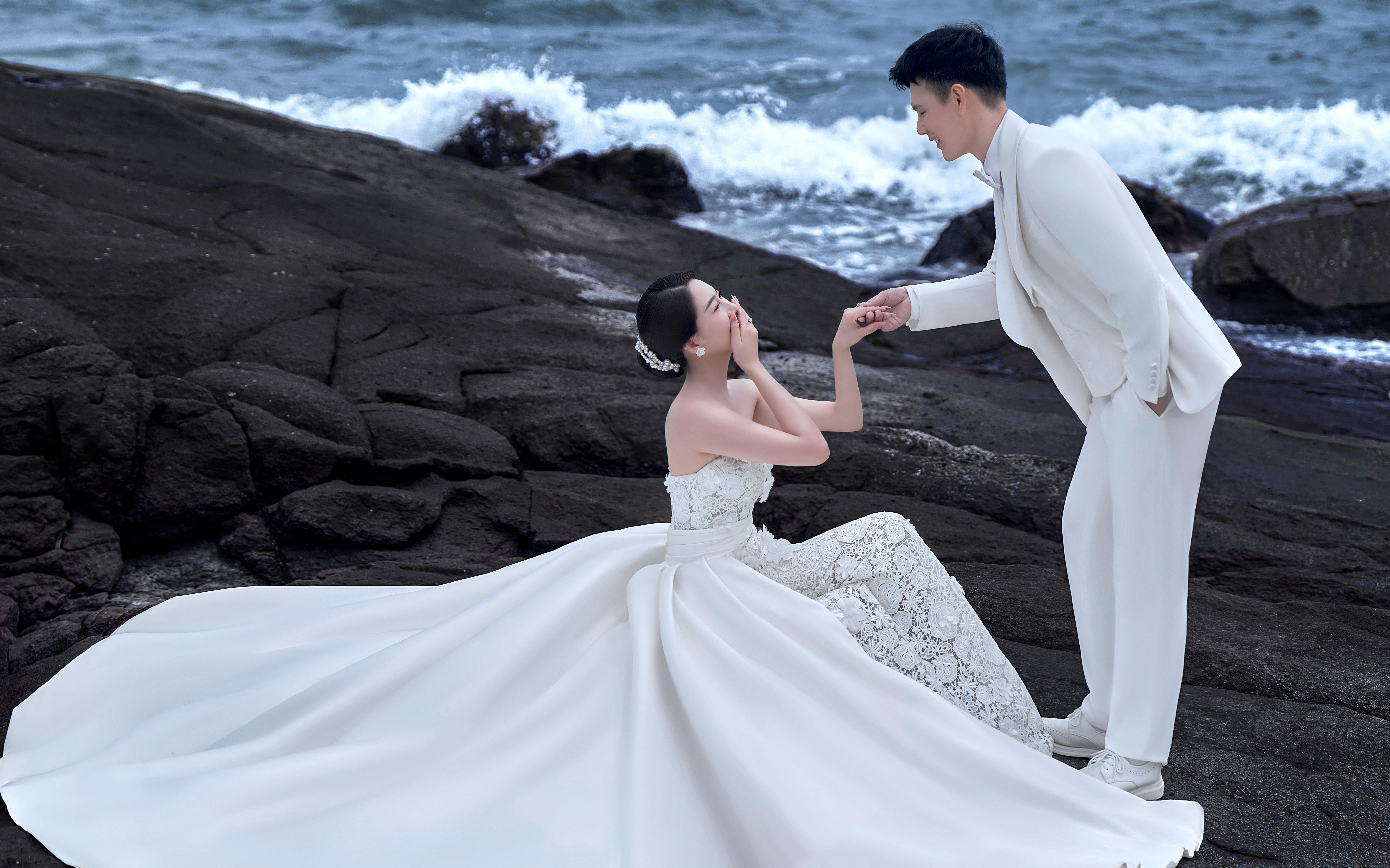 【法式印象】没有剧本，只有海风即兴吹起的头纱和心