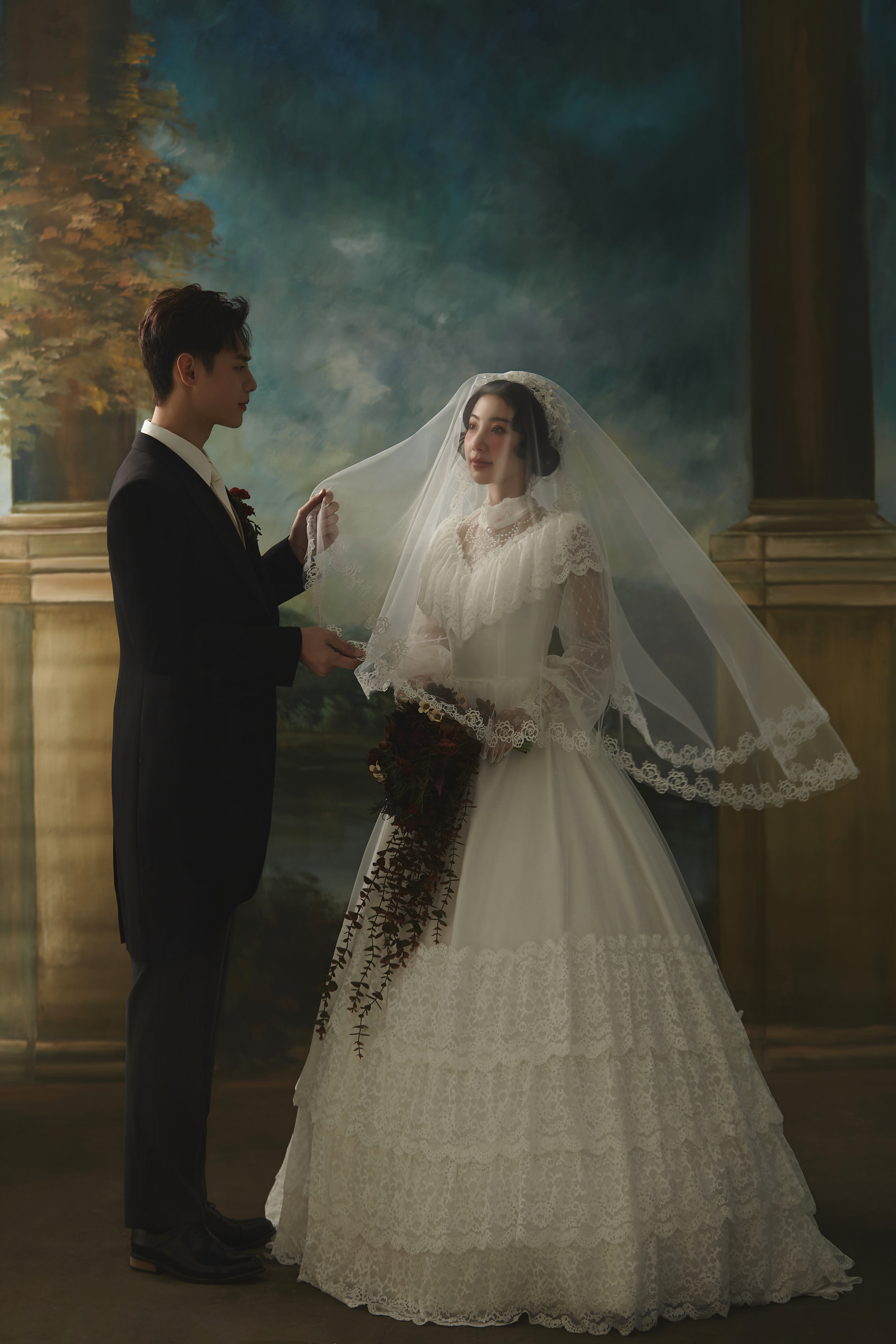 拍婚紗照3888套餐有跟妝+秀和+禮服 