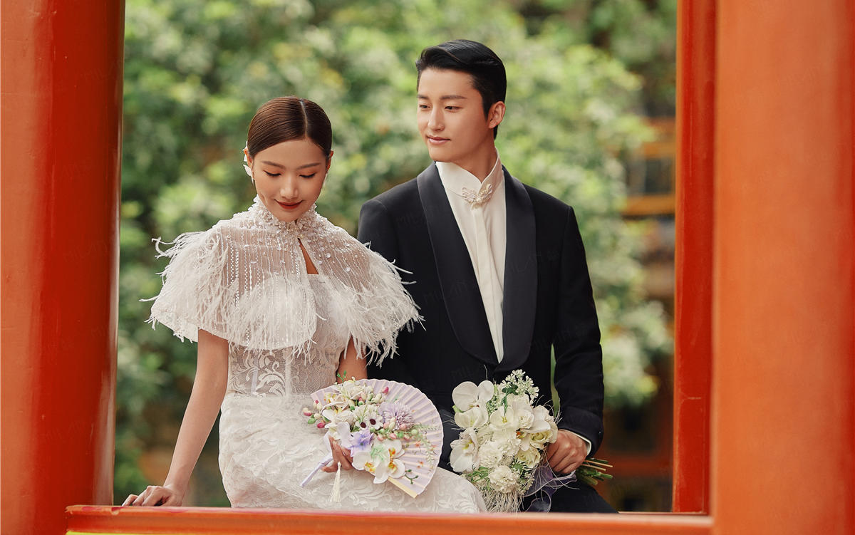 救命！这组新中式婚纱照把东方美学玩明白了