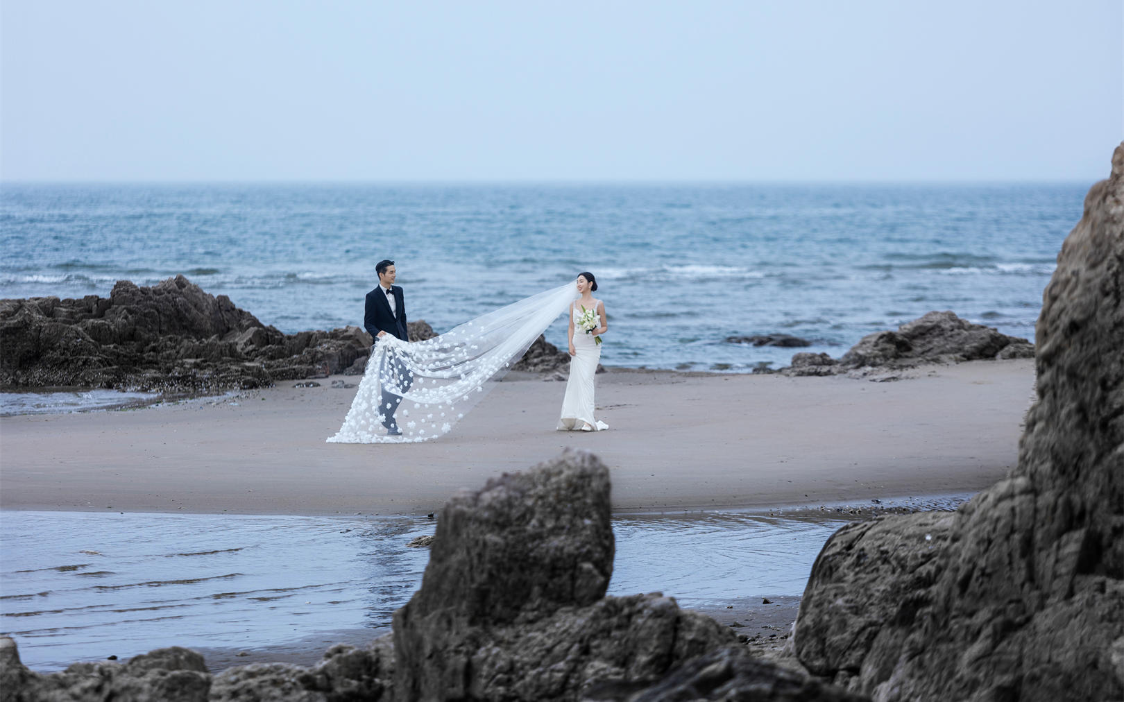 花瓣摄影•海边婚纱照