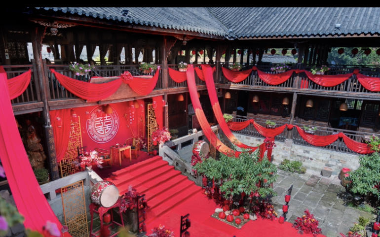 夏日戶外中式婚禮