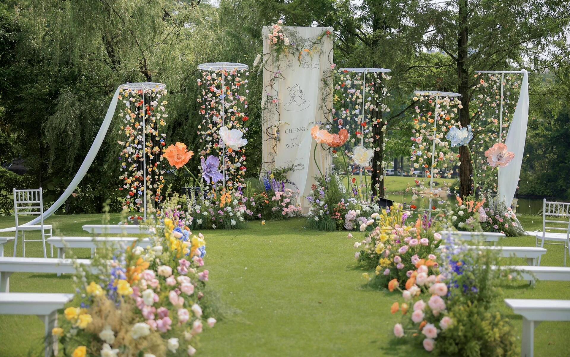 超出片超经典的韩式草坪婚礼