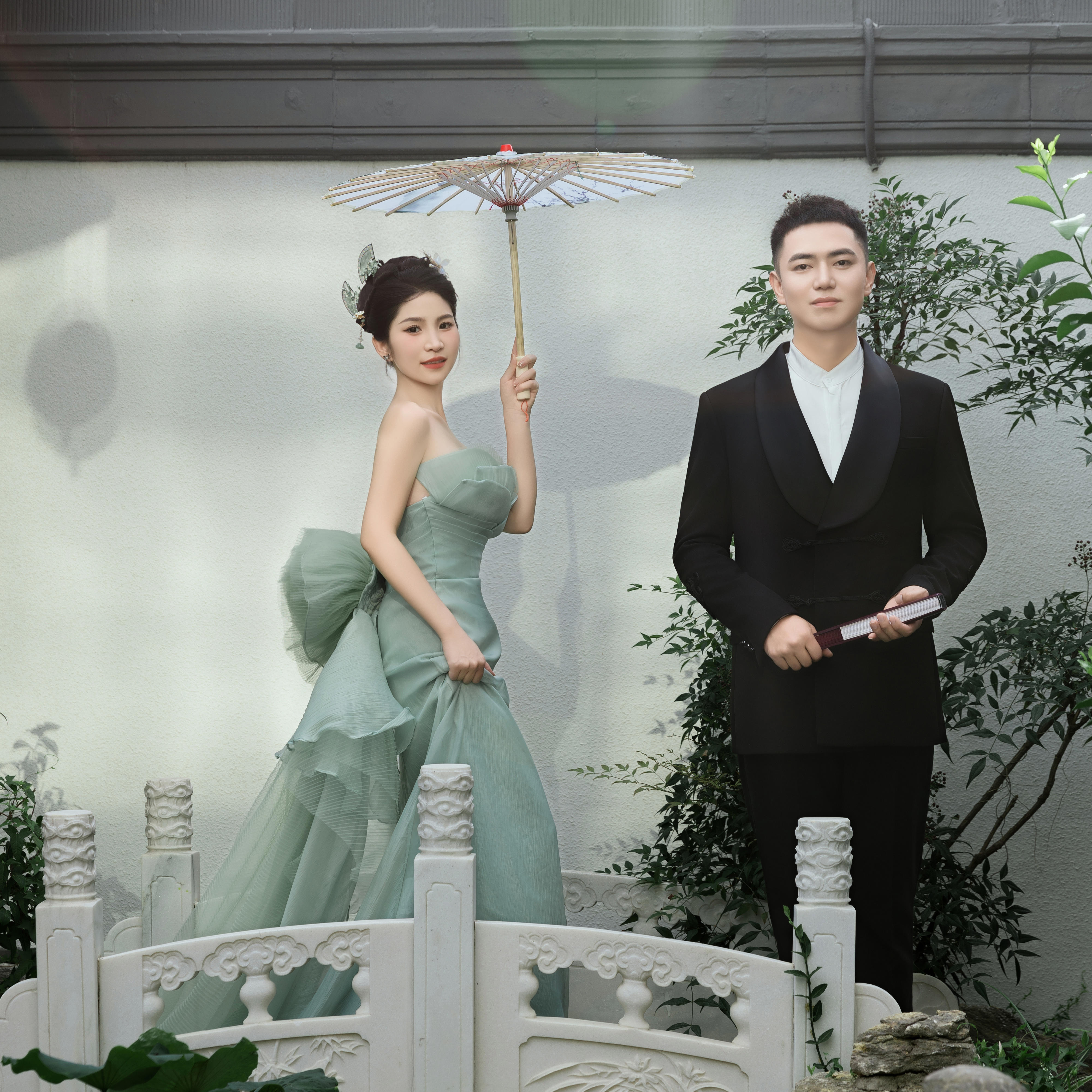 一袭长裙 绿纱轻扬 ---新中式园林