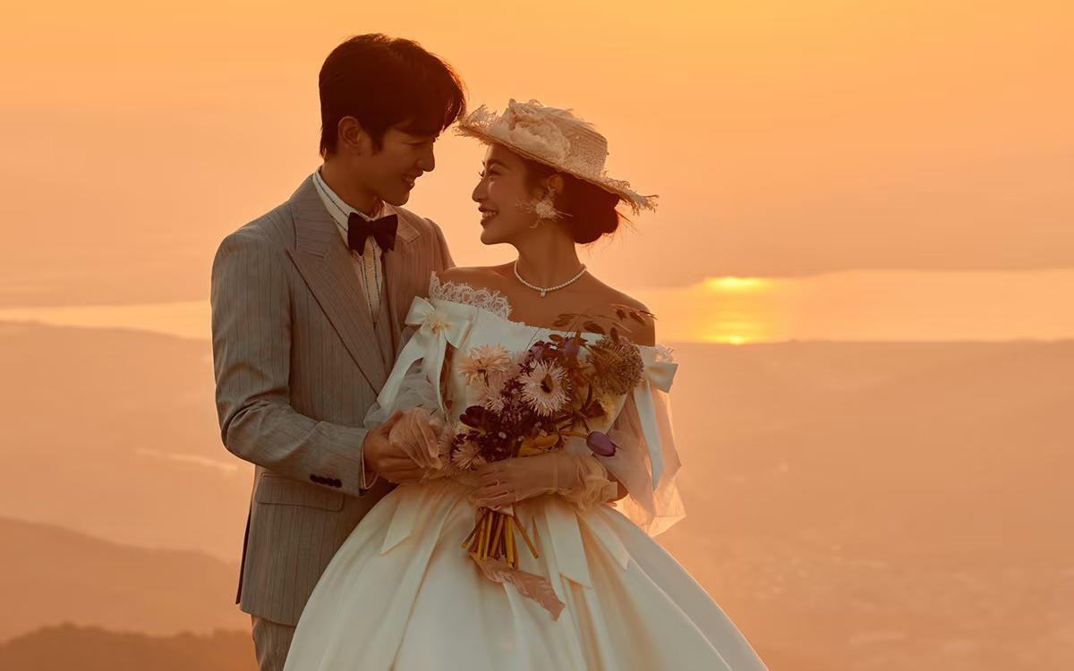 【优格】法式夕阳婚纱照，浪漫电影感