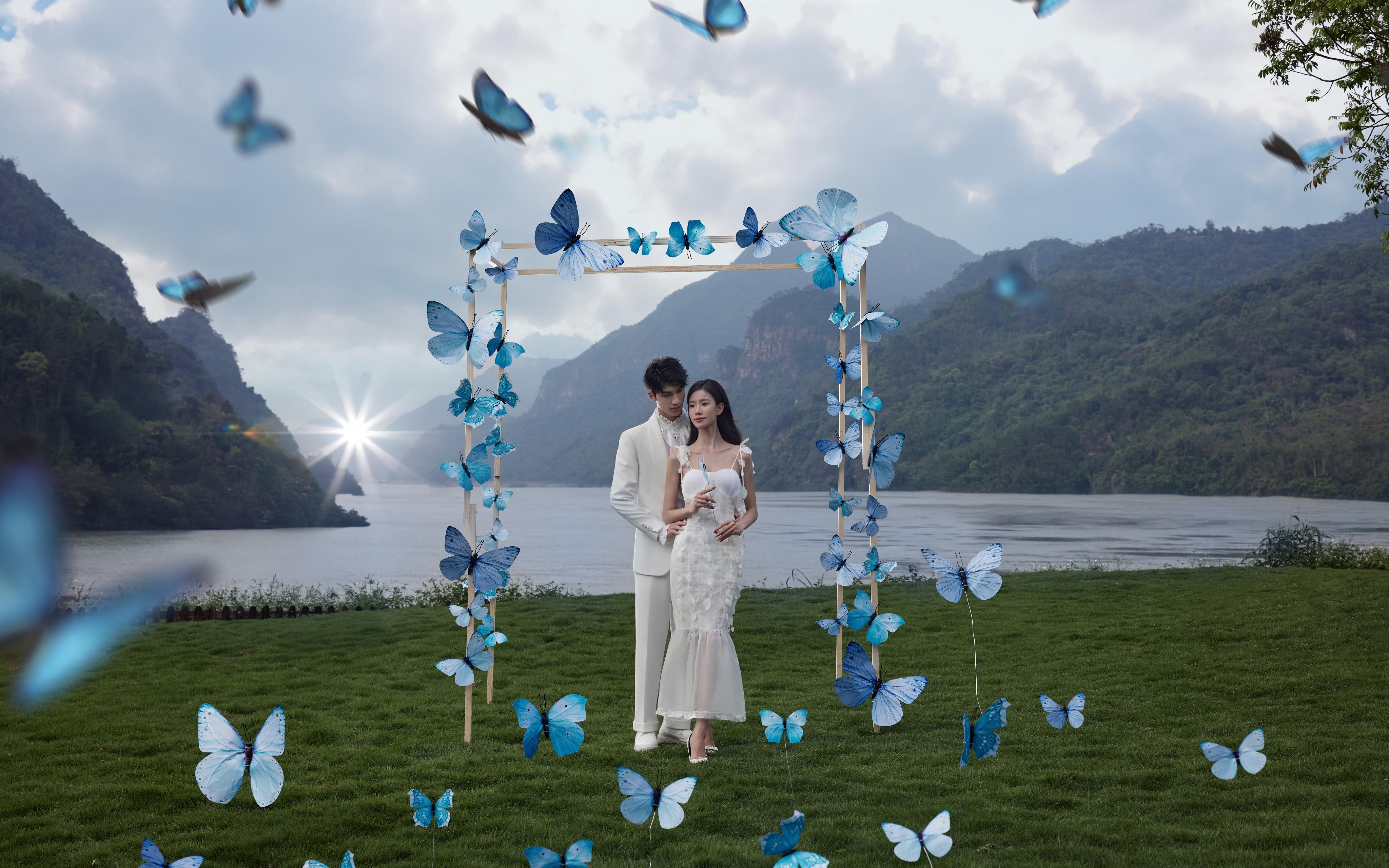 把童话里的「浪漫幻想」搬进婚纱照🦋
