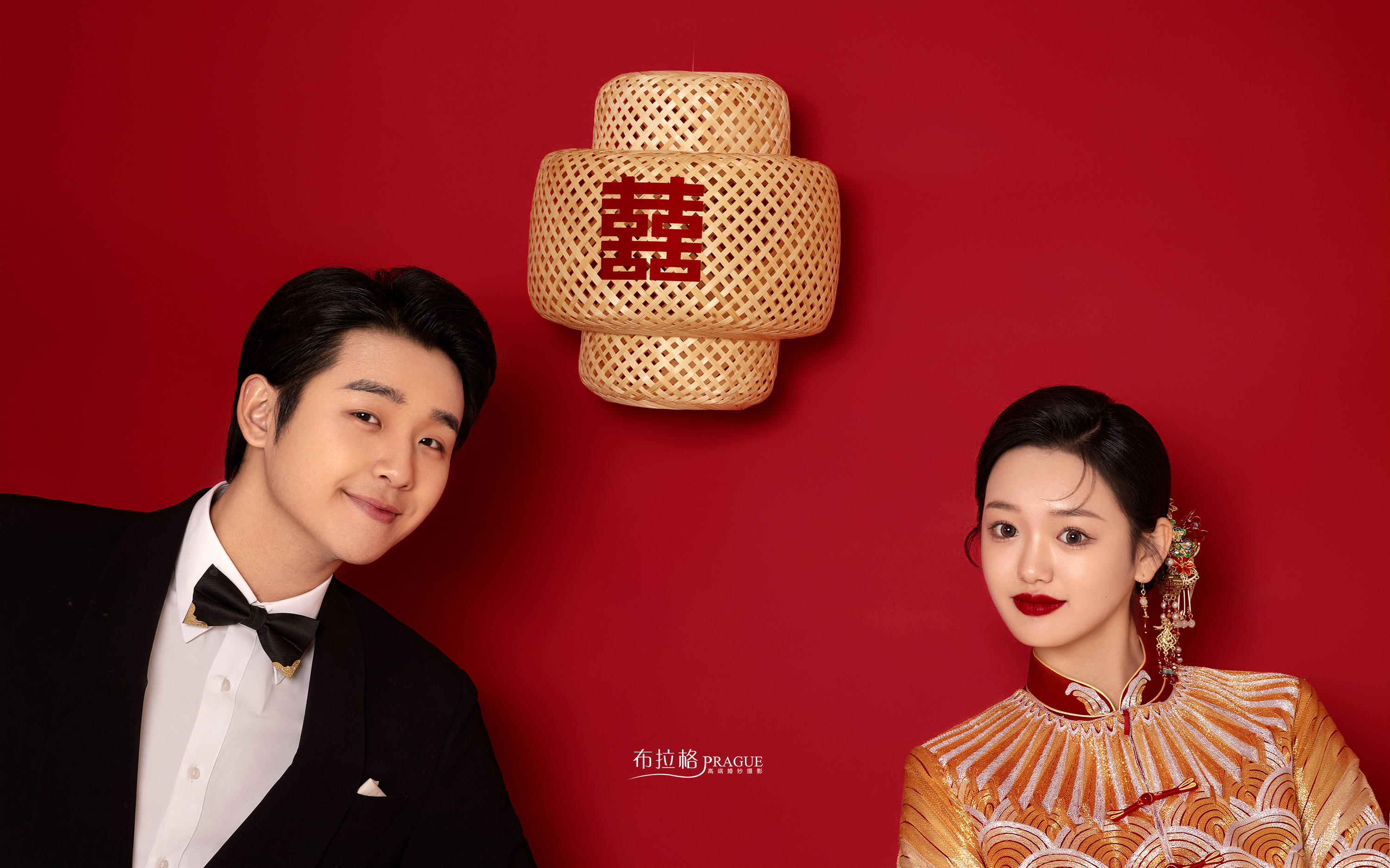 紅色中式婚紗照