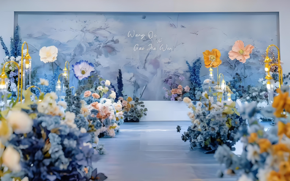 藍調(diào)色系/油畫風婚禮