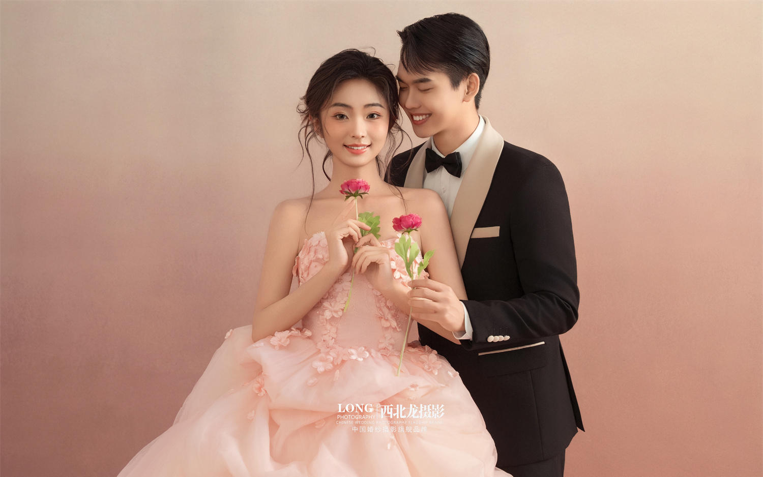 美到冒泡的法式公主風婚紗照