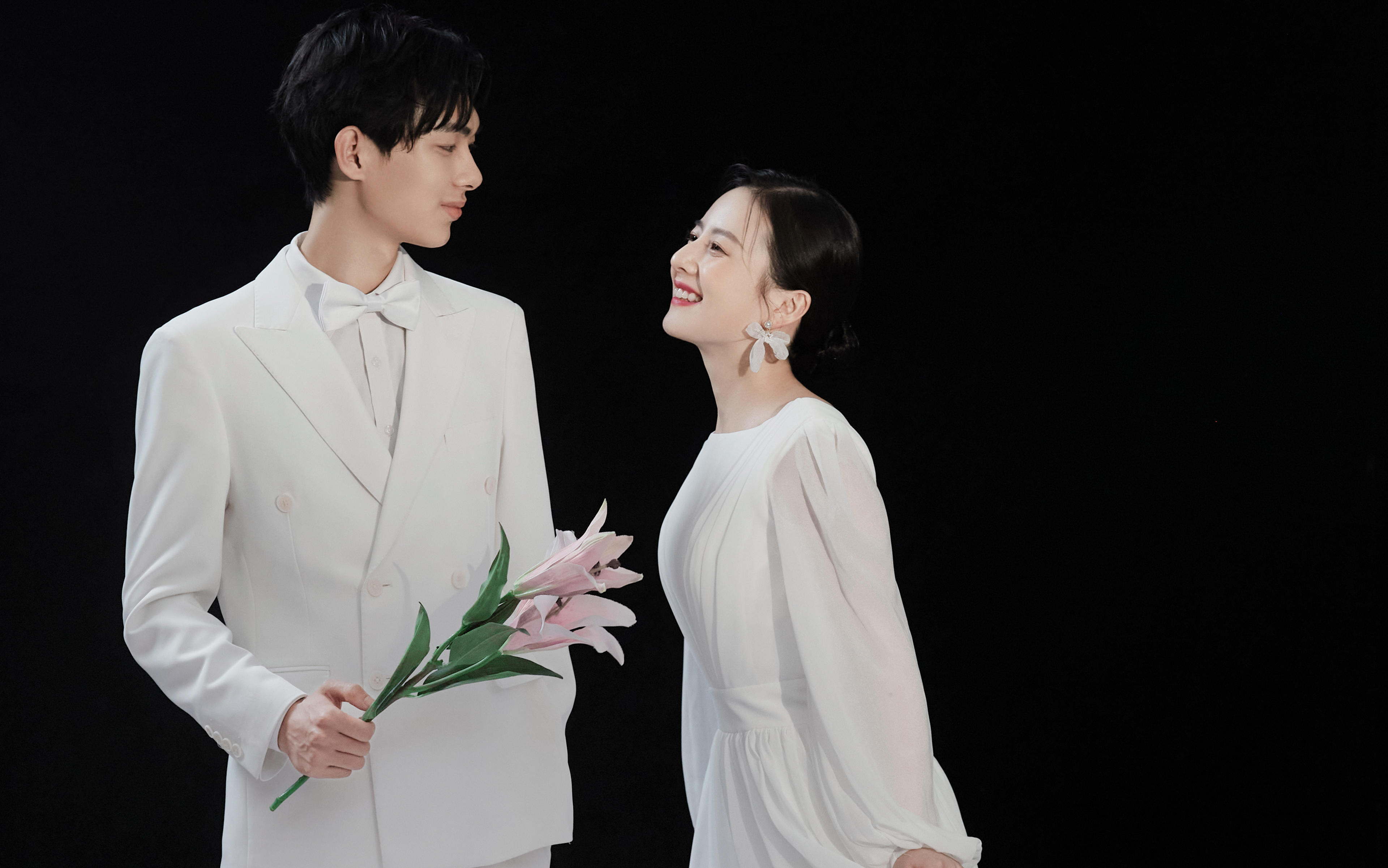 这组极简风婚纱照也太韩拉 是初恋的感觉