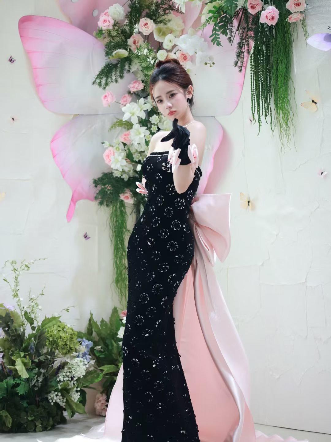 【白芷婚纱】甜酷少女黑粉礼服造型