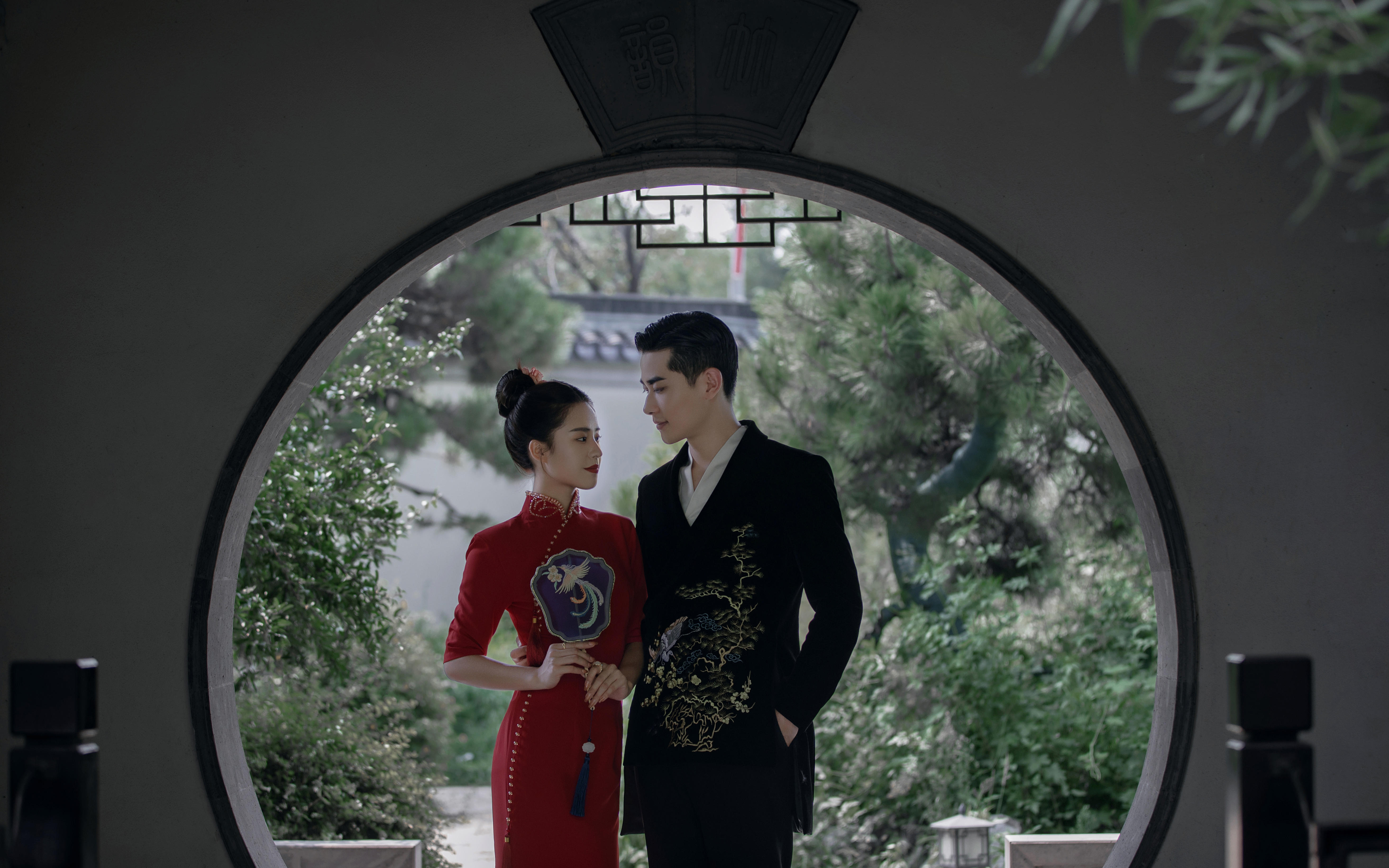 晚照梨花    