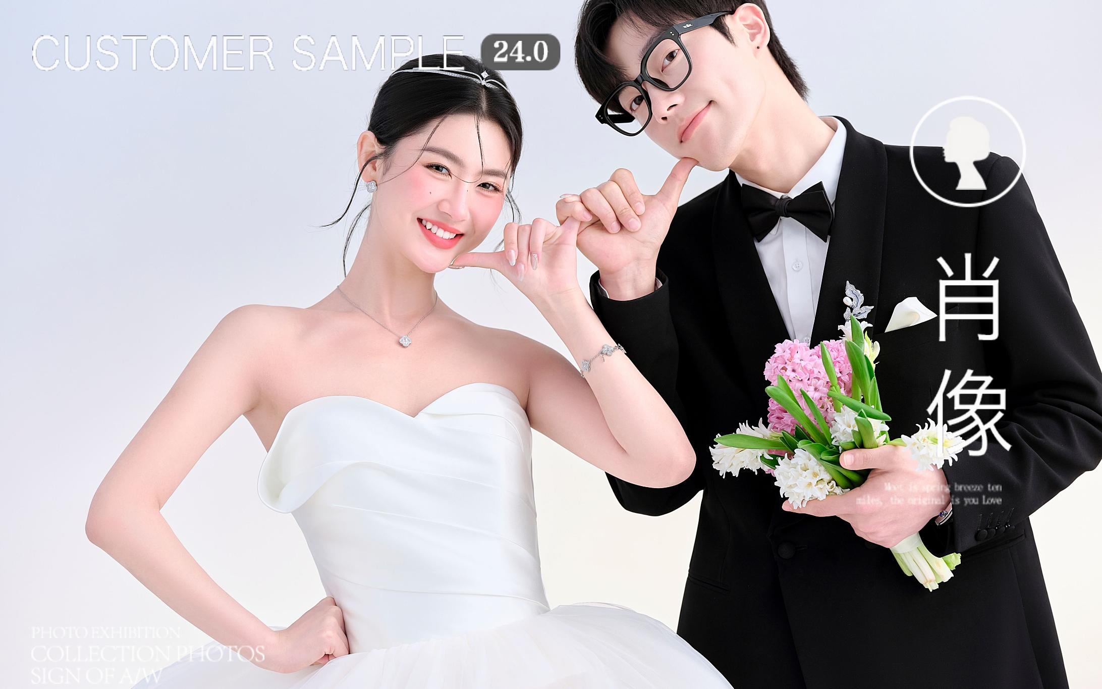一眼就爱上的韩式婚纱照！真的超甜！