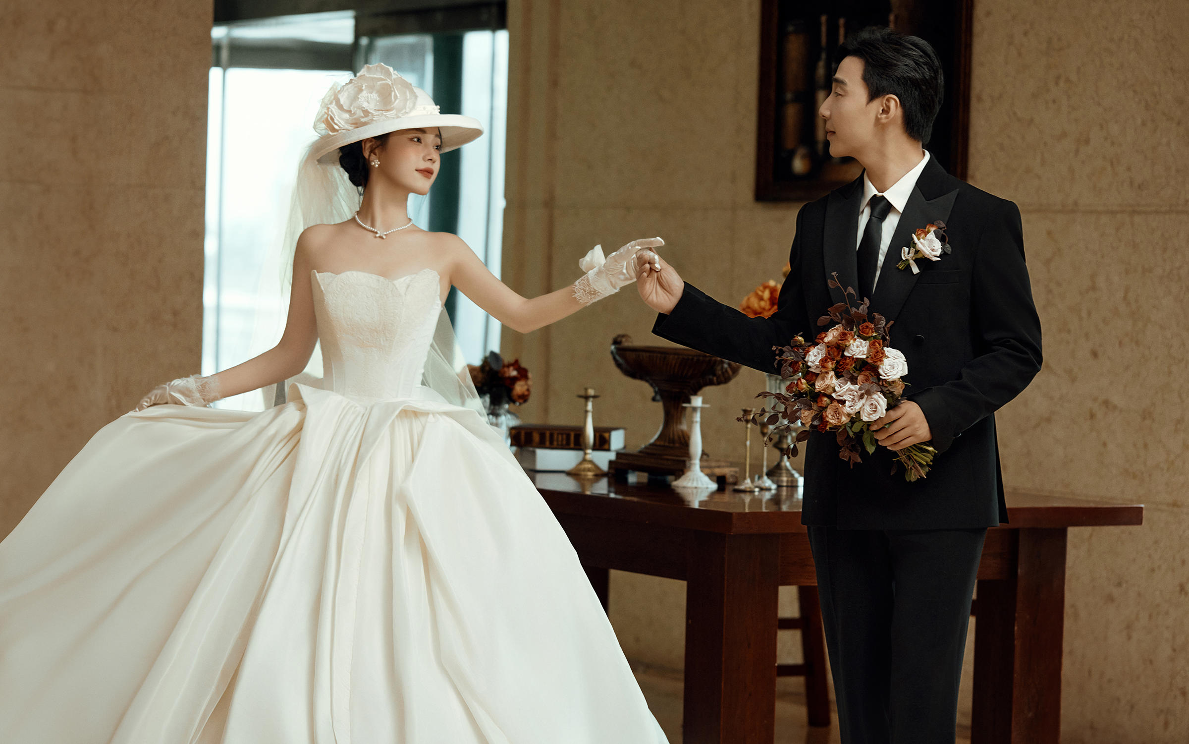 【复古婚纱照】柔光滤镜，打造专属我们的法式浪漫