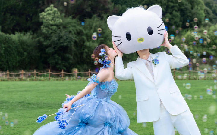 我宣布❗️这是今年的草坪婚纱照💙