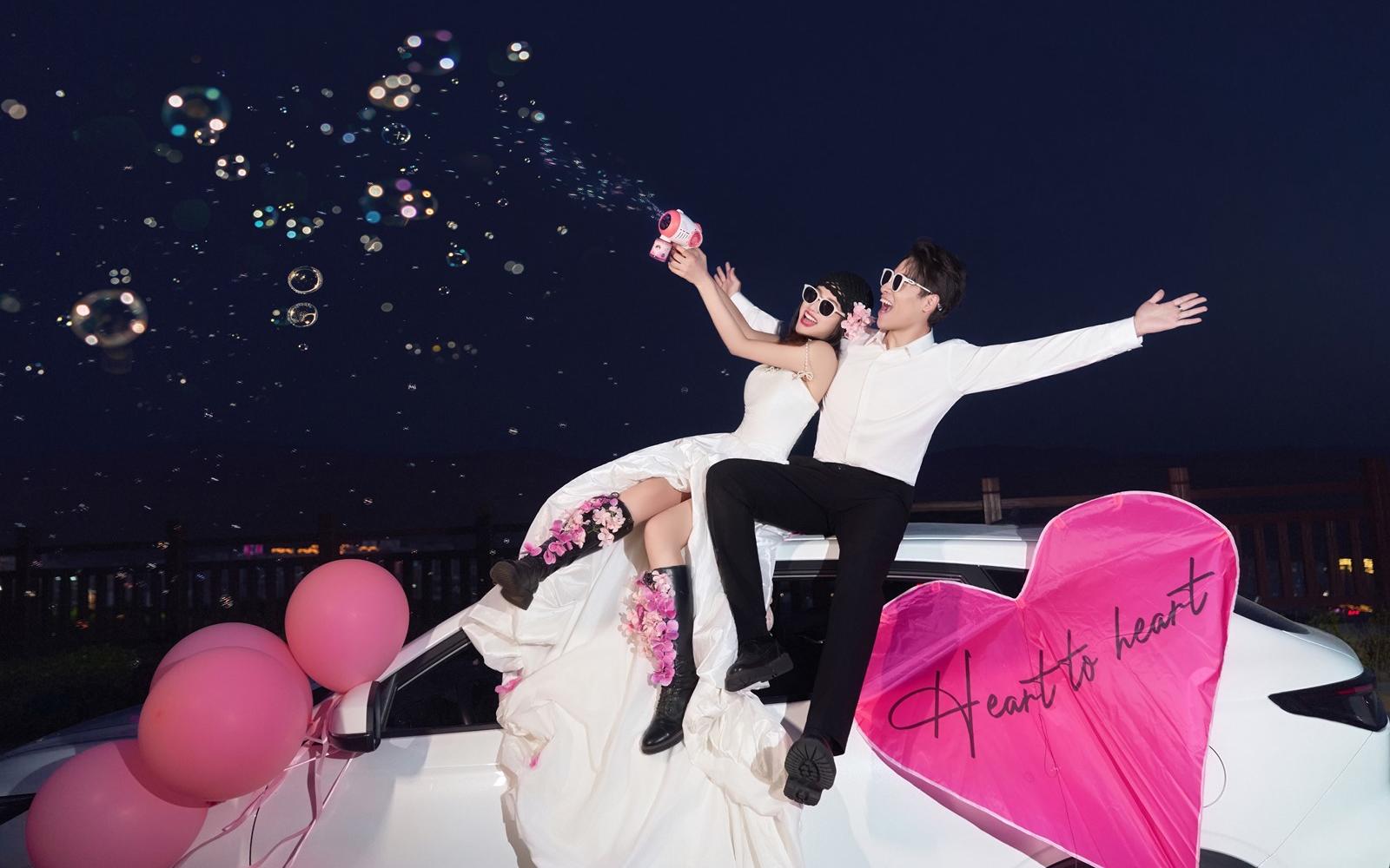 山頂夜景??自由松弛活人感婚紗照??