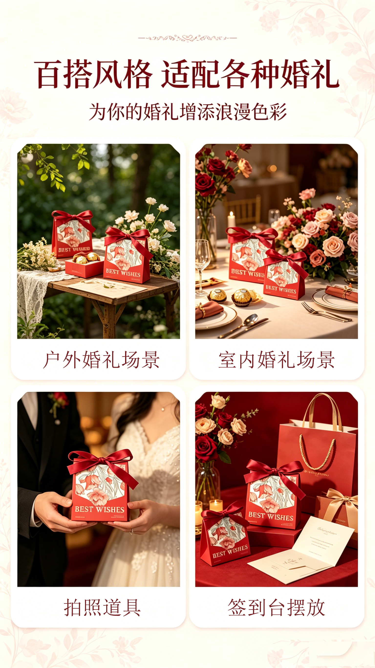 包好发货 成品喜糖套餐花卉欧式 喜糖+喜糖盒【成品喜糖不支持退换】