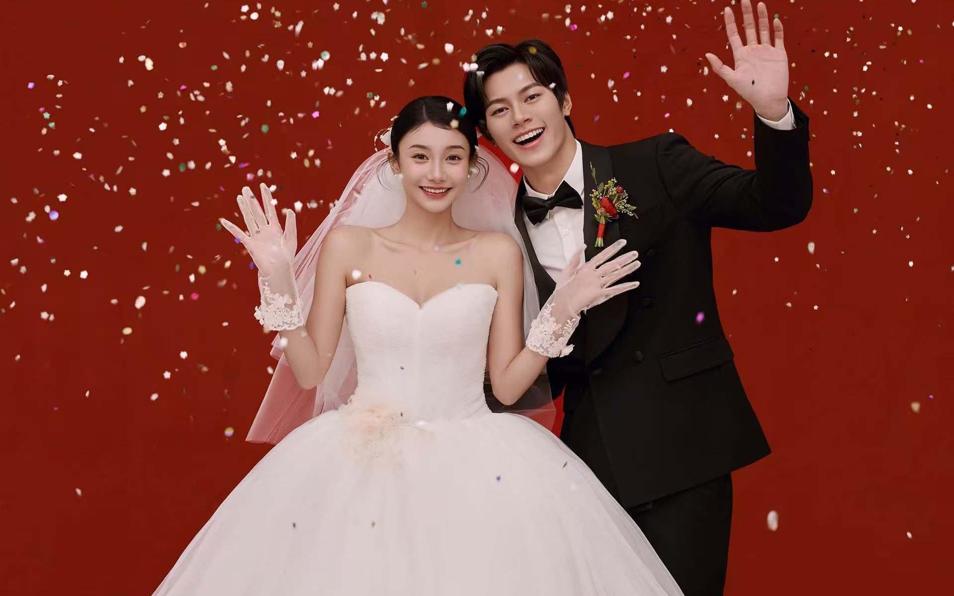 兰州备婚姐妹看这里！红底喜嫁婚纱照美哭