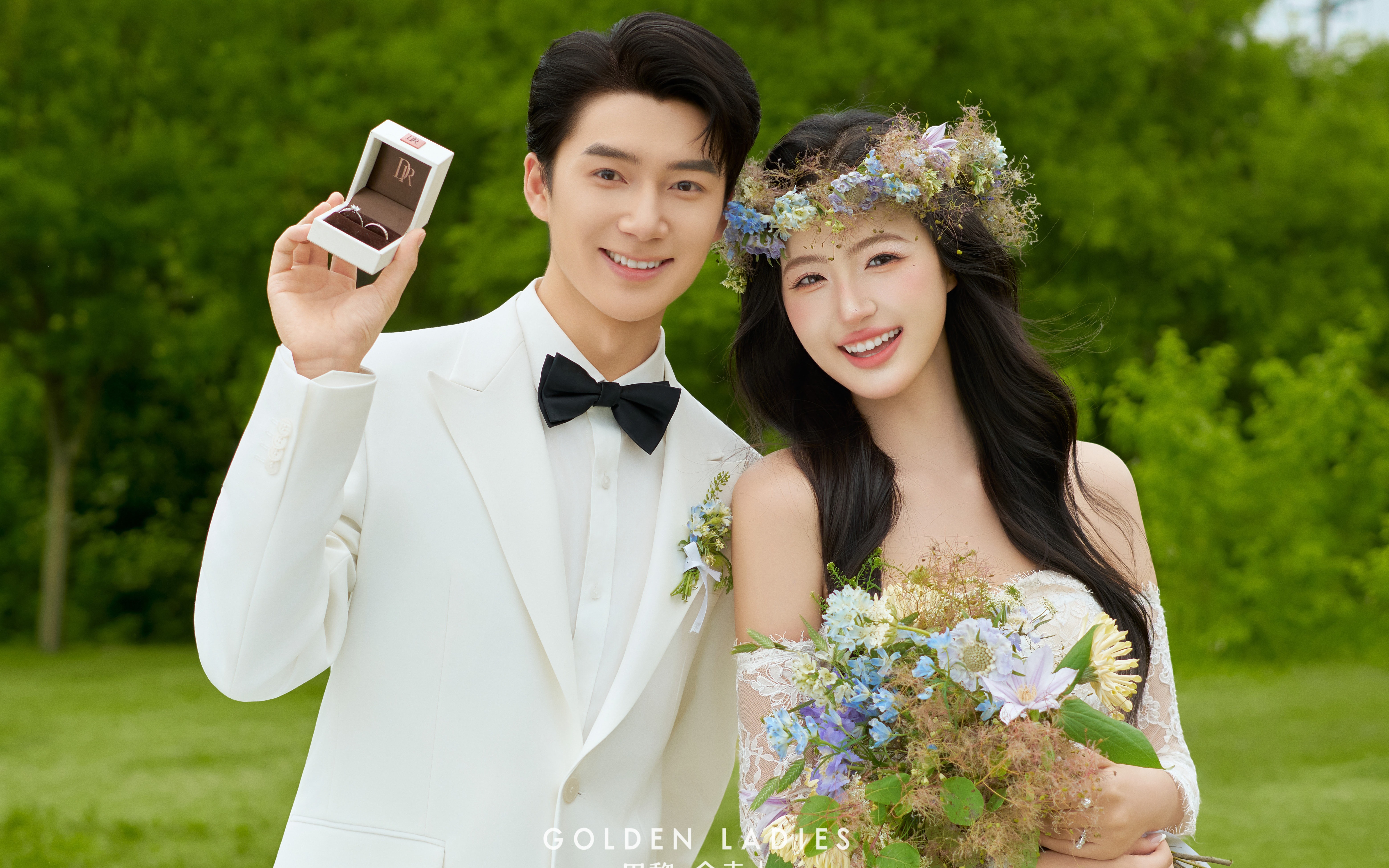甜妹都后悔没早拍的草坪森系婚纱照🌿
