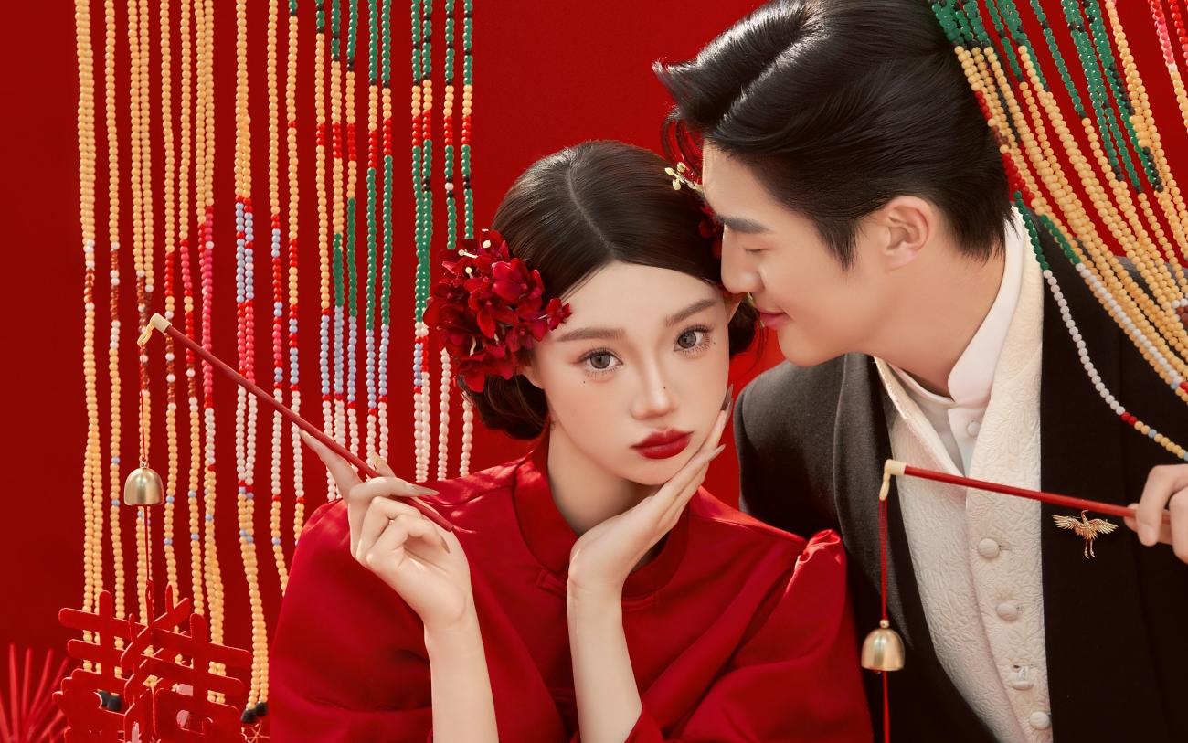 全家人都喜歡的中式喜嫁婚紗照