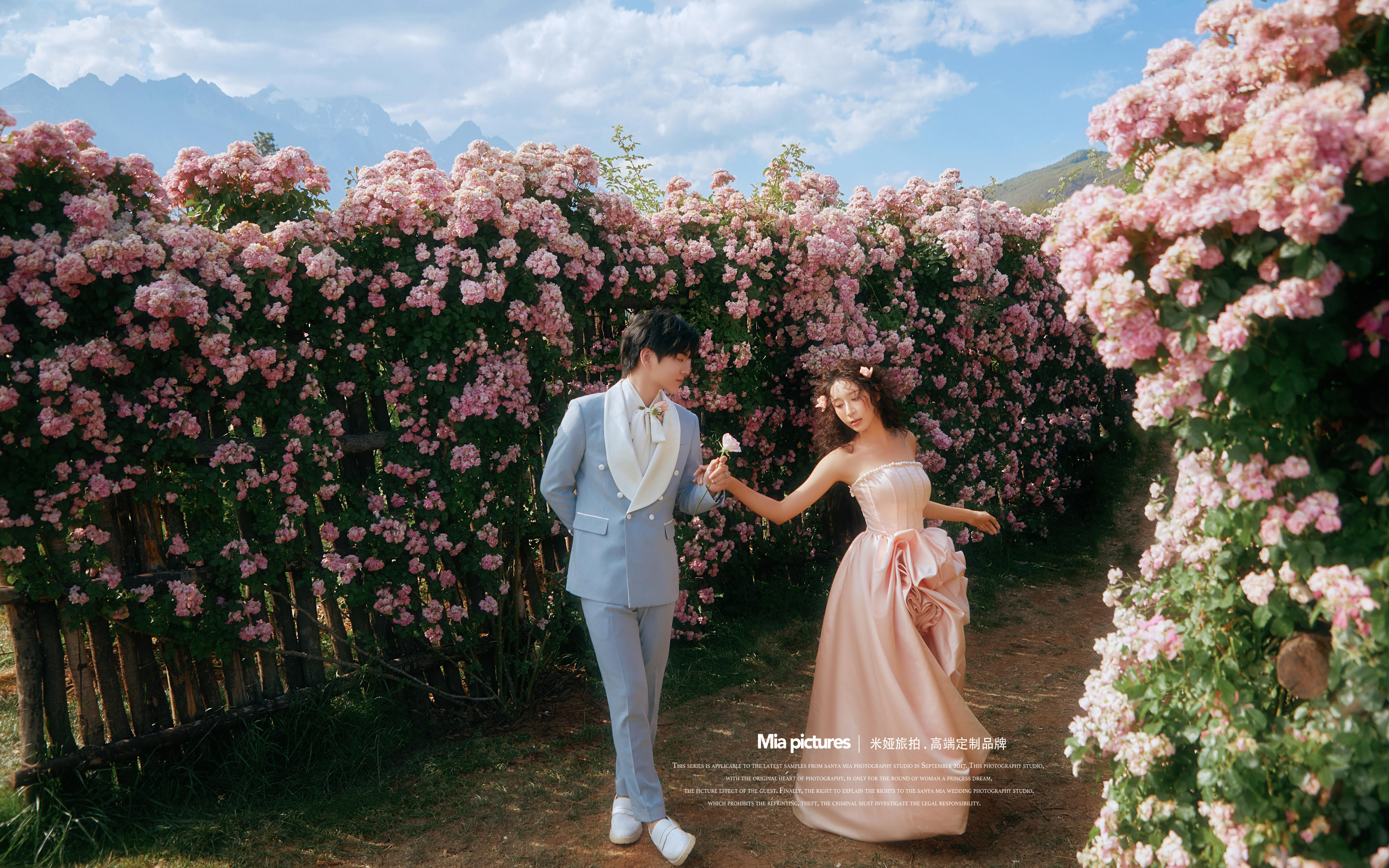 听花谷花海也太仙气惹🌷🌸丽江婚纱照