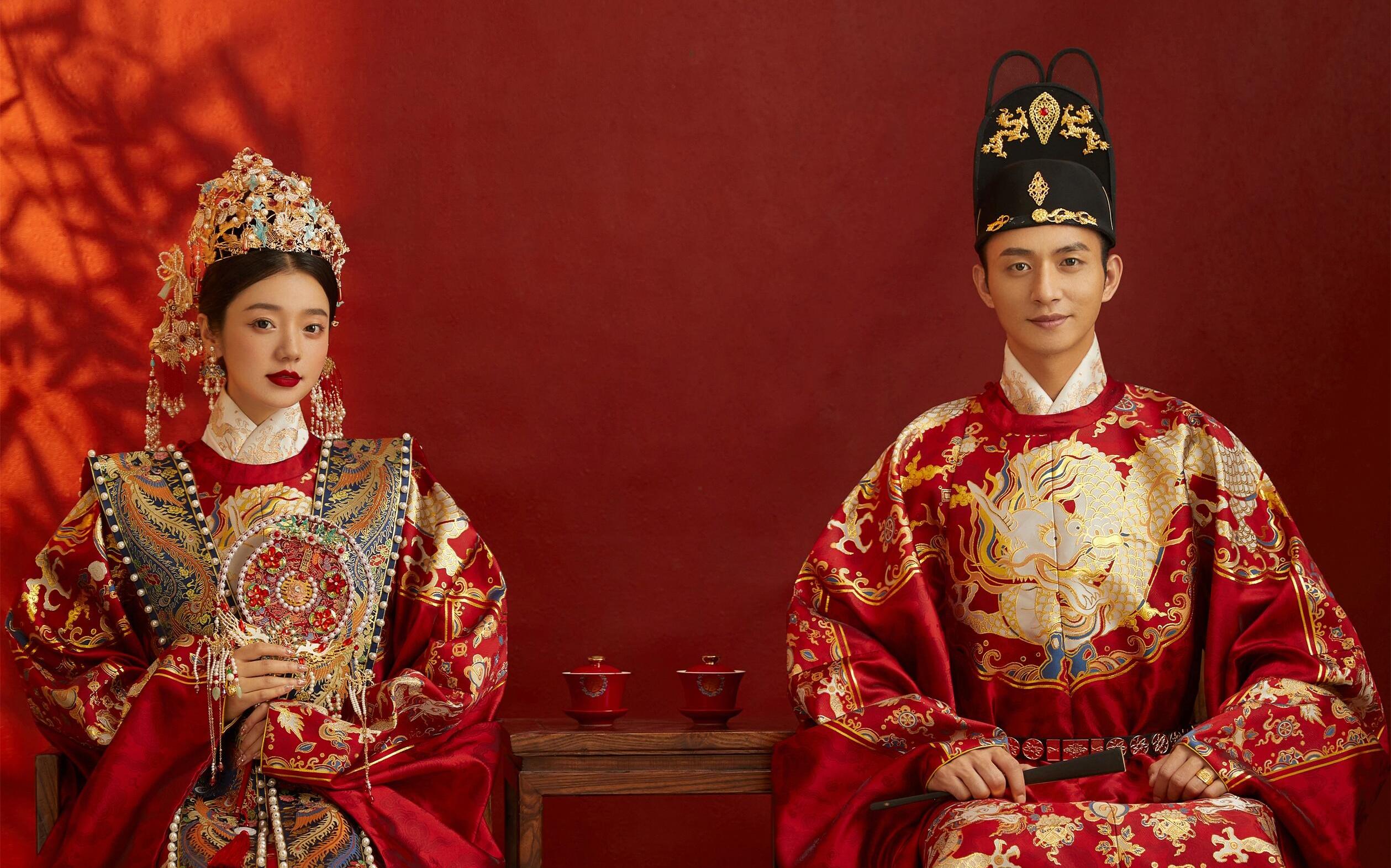 【这组汉服婚纱照太有氛围感了吧】