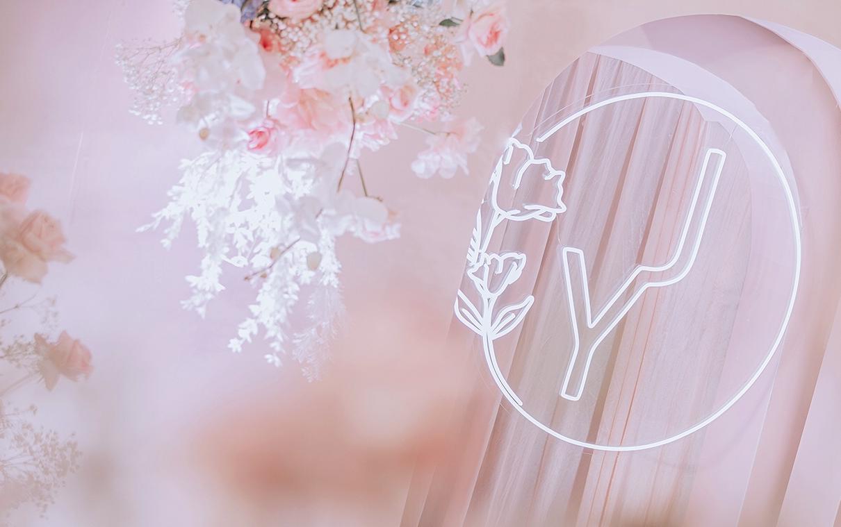 浪漫唯美蓝粉系婚礼
