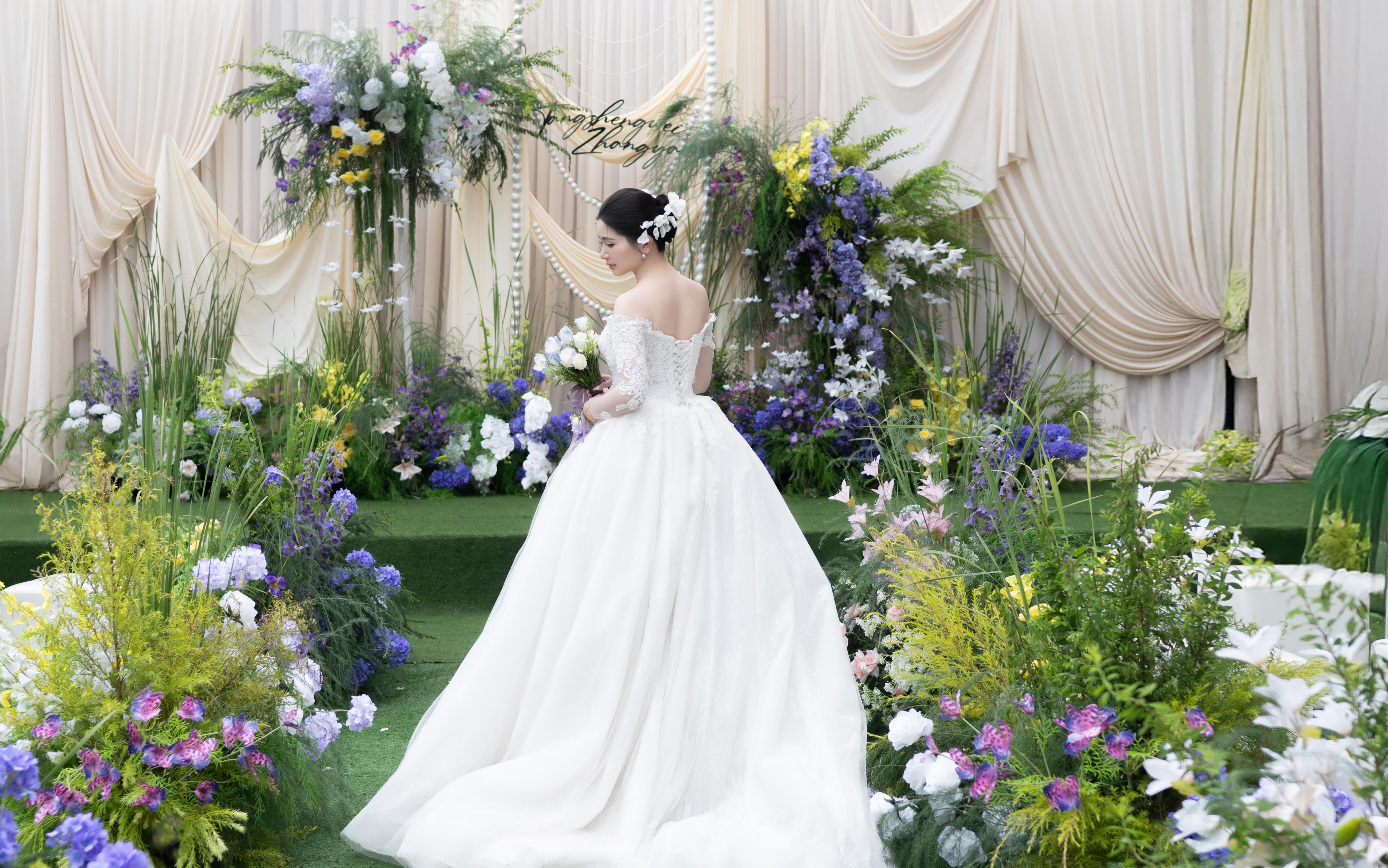 【美人鱼婚礼】道真户外韩系布幔婚礼