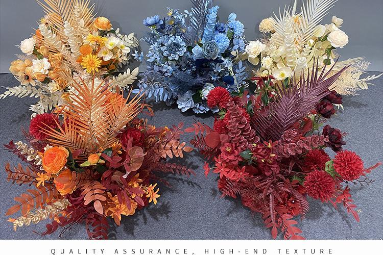 新款婚庆仿真花尤加利盆花路引花舞台花