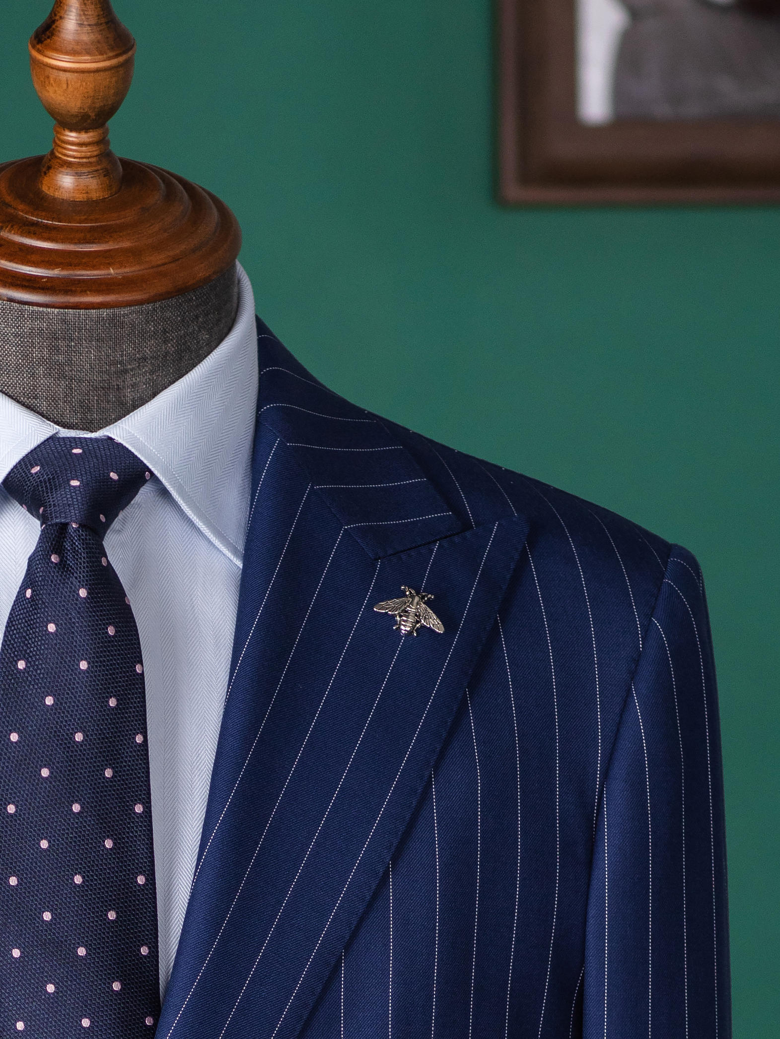 【斯尔顿西装定制】条纹婚礼商务