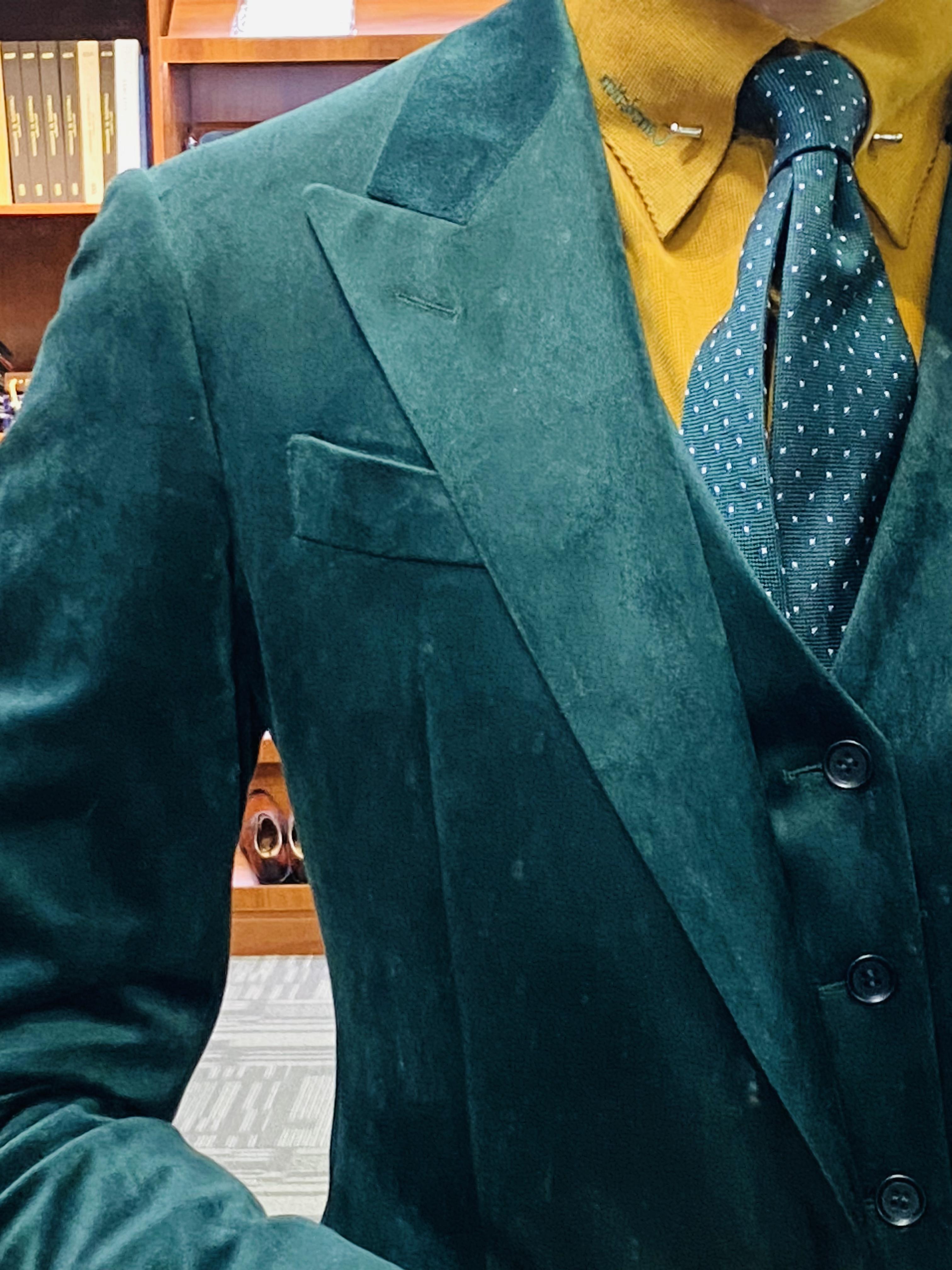 进口全麻衬西服