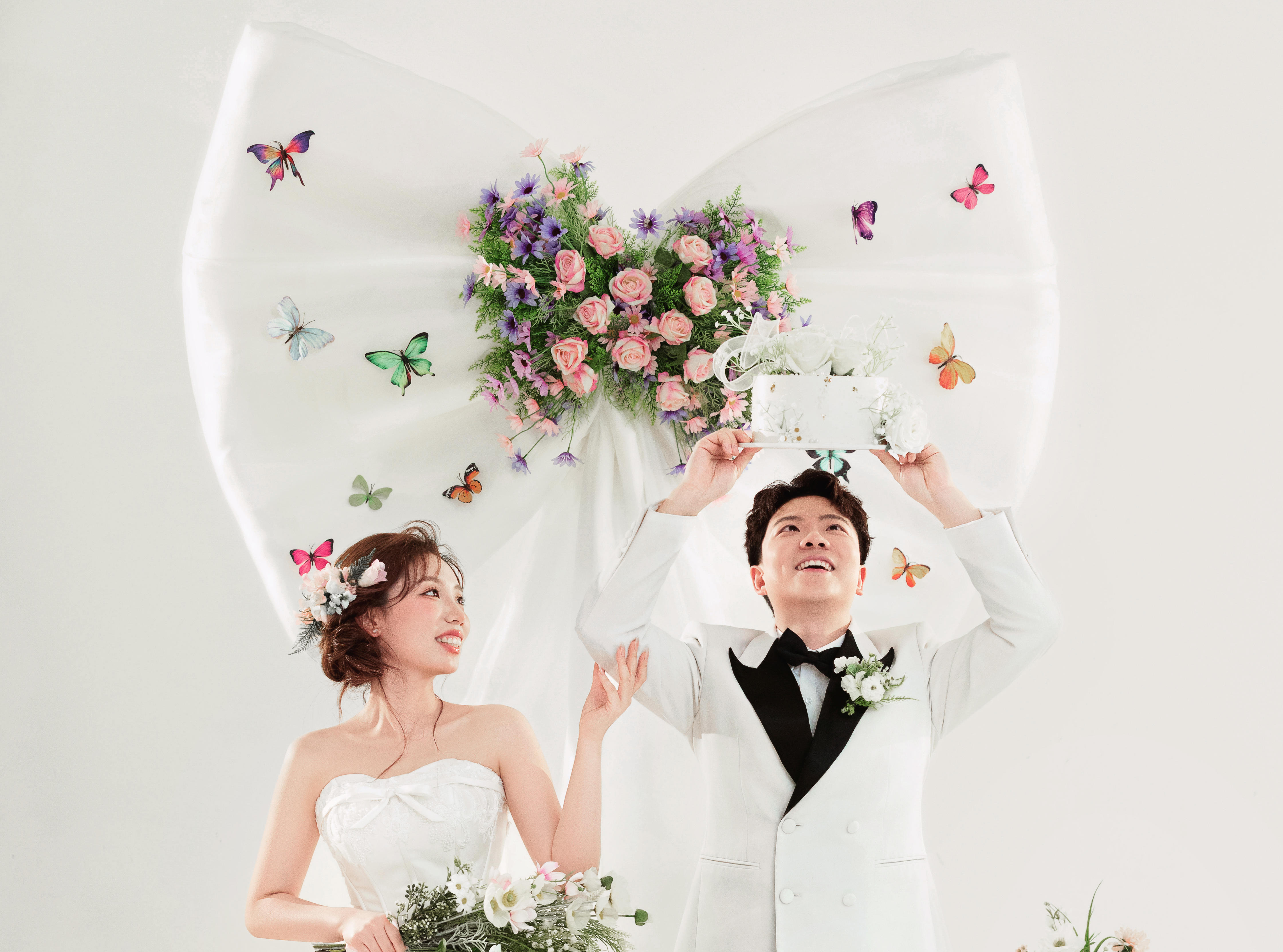 韓劇女主既視感 ??室內(nèi)韓式婚紗照美到窒息