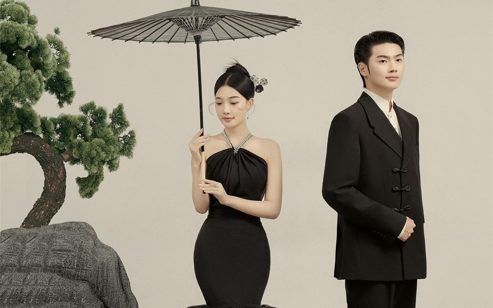 【拾柒摄影】一眼惊艳的东方工笔画婚纱照