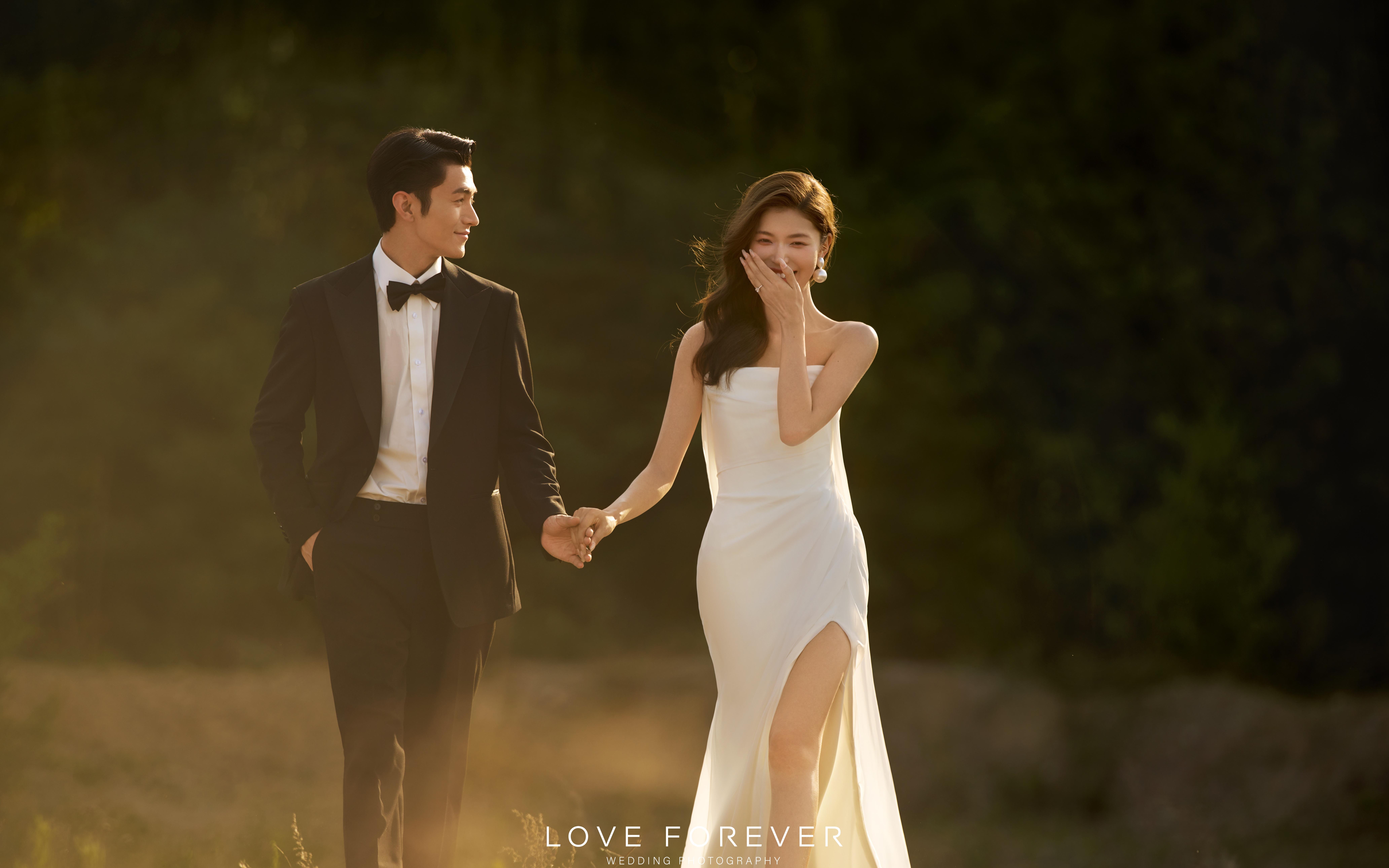 昆明婚紗照外景婚紗照森系婚紗照草坪婚紗照